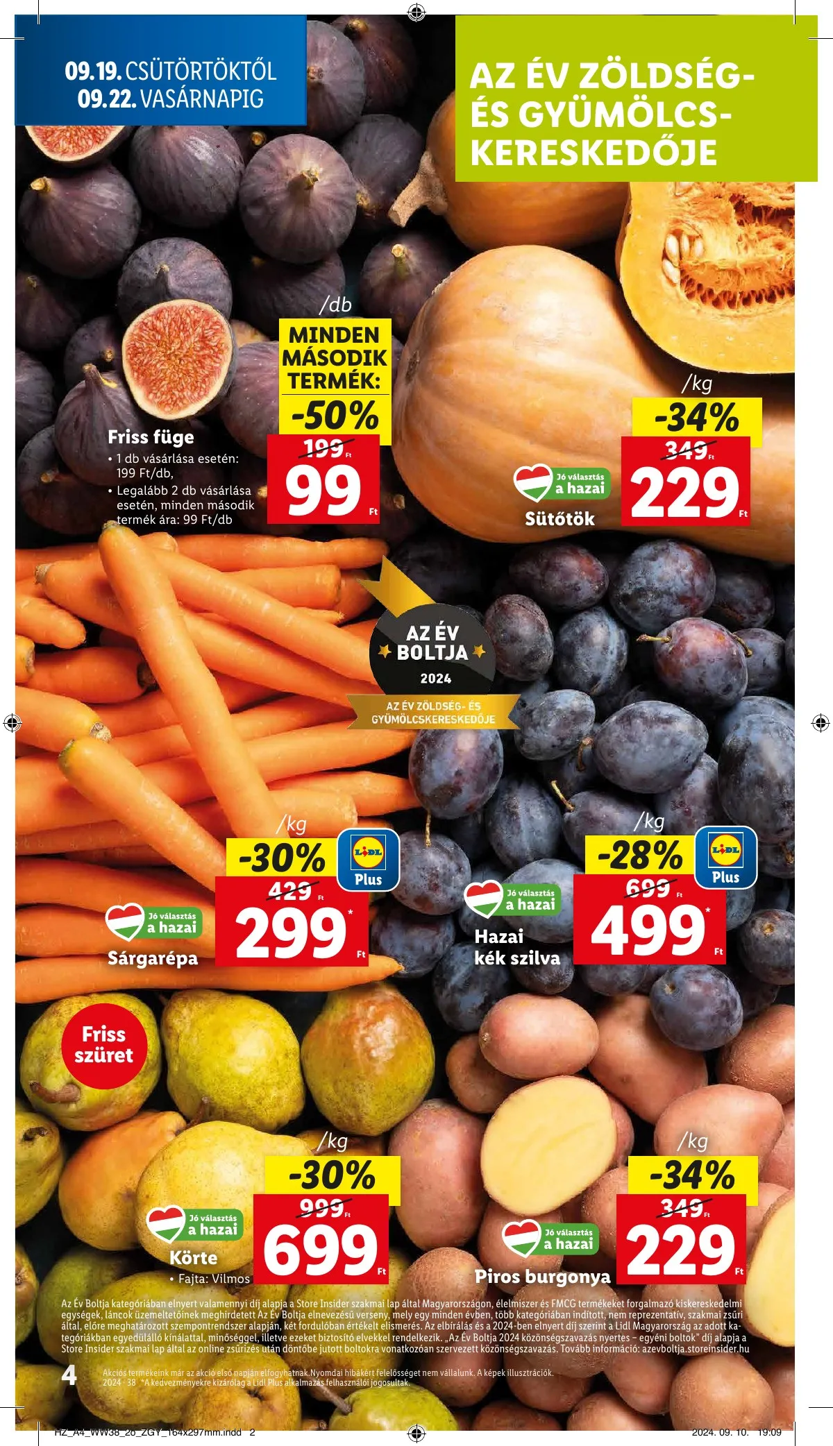 Lidl akciós újság 09.19–09.25 – 4. oldal