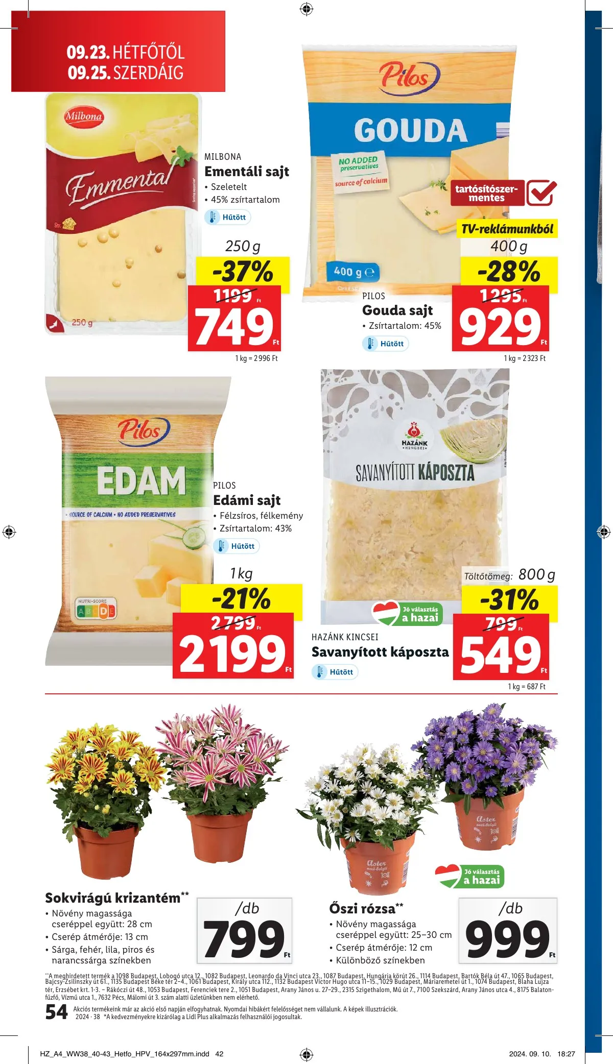 Lidl akciós újság 09.19–09.25 – 54. oldal