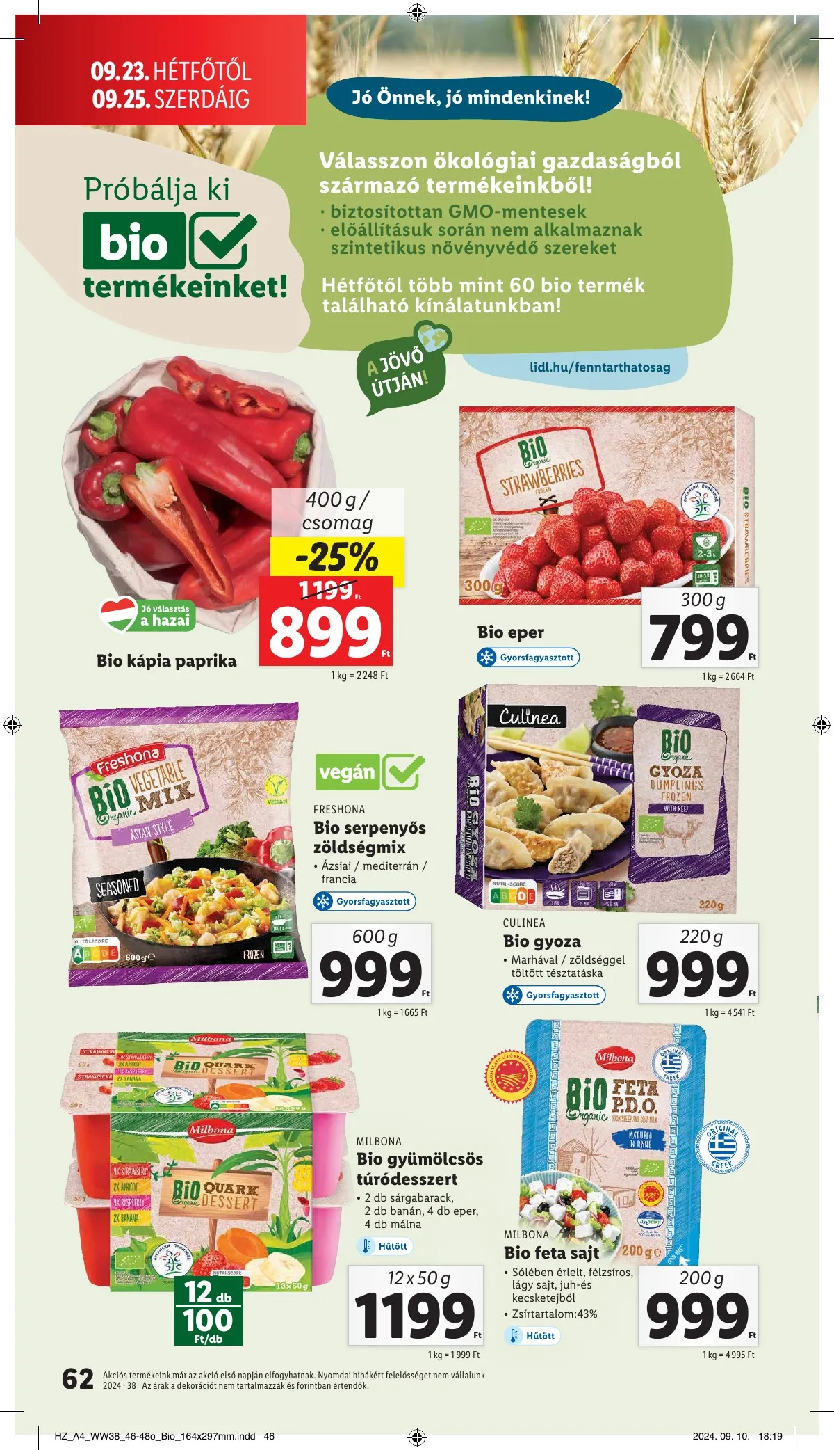 Lidl akciós újság 09.19–09.25 – 62. oldal