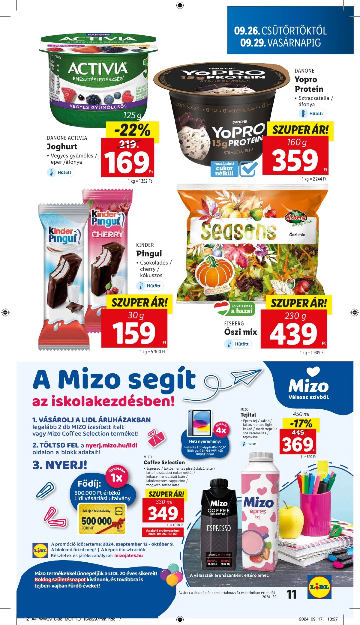 Lidl akciós újság 09.26–10.02 – 11. oldal