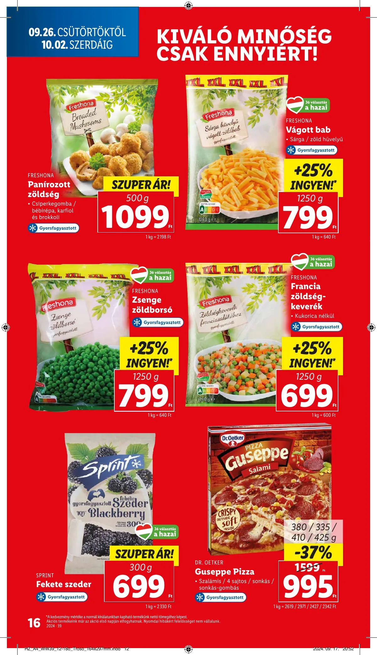 Lidl akciós újság 09.26–10.02 – 16. oldal