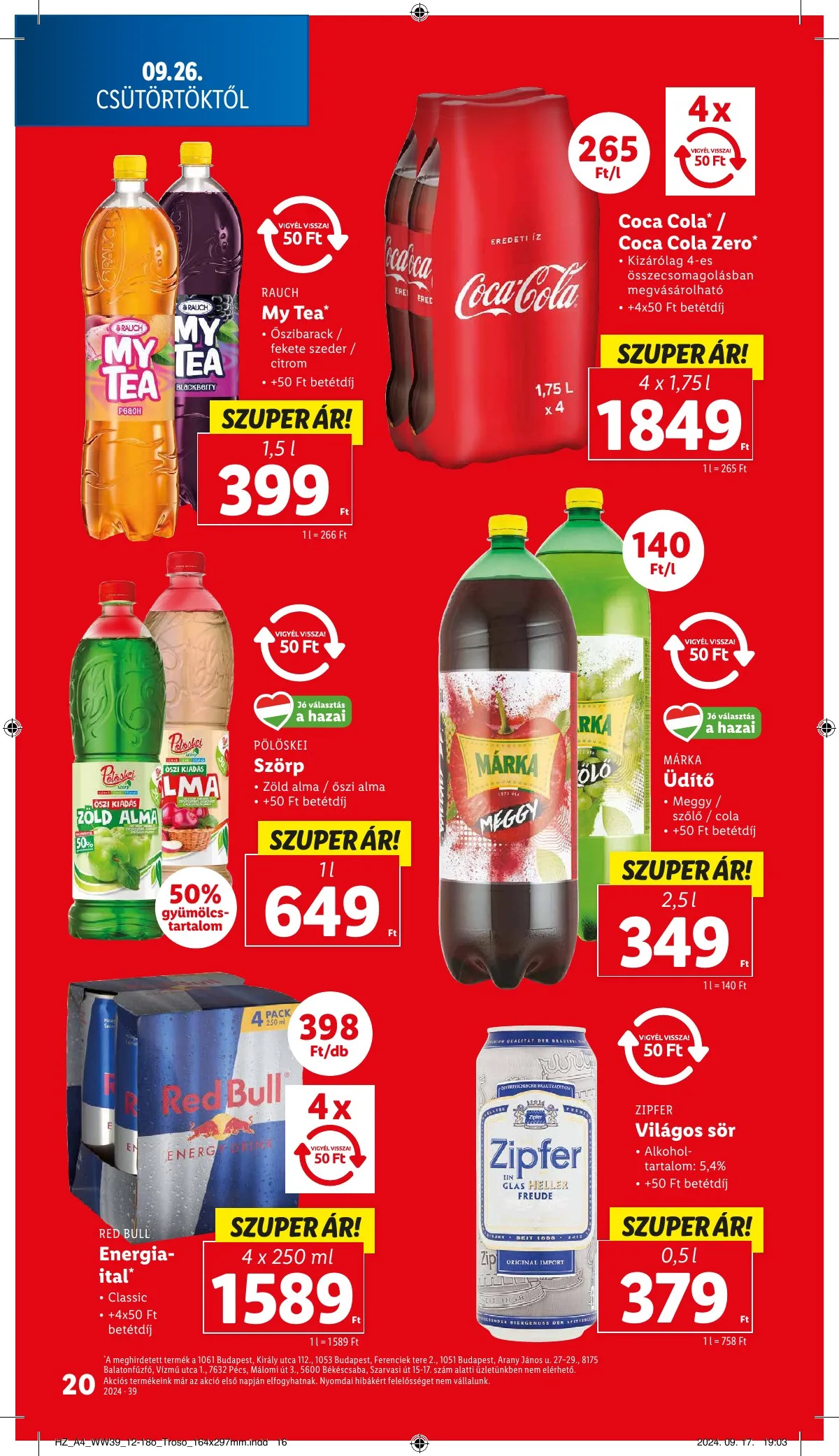 Lidl akciós újság 09.26–10.02 – 20. oldal