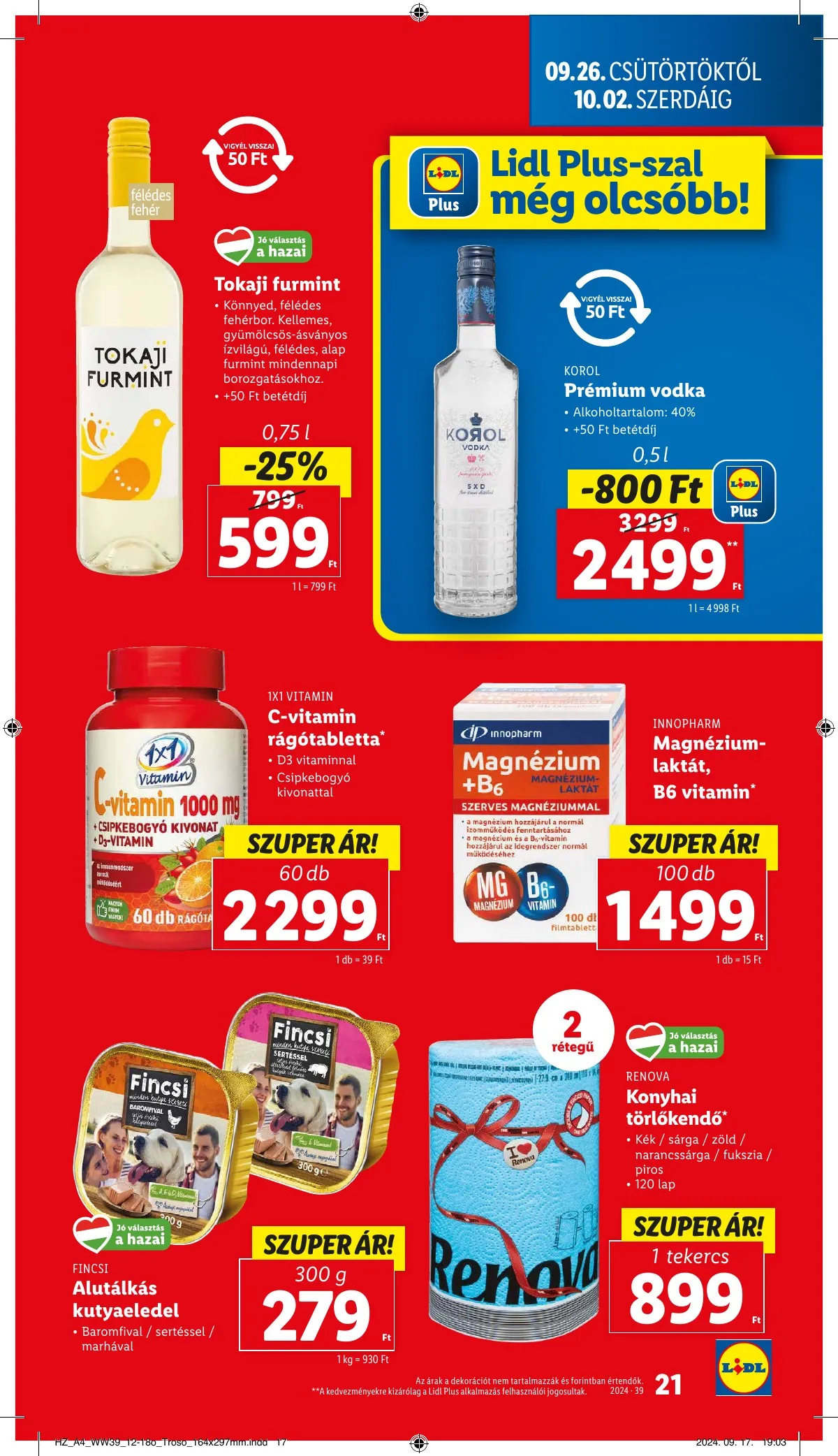 Lidl akciós újság 09.26–10.02 – 21. oldal