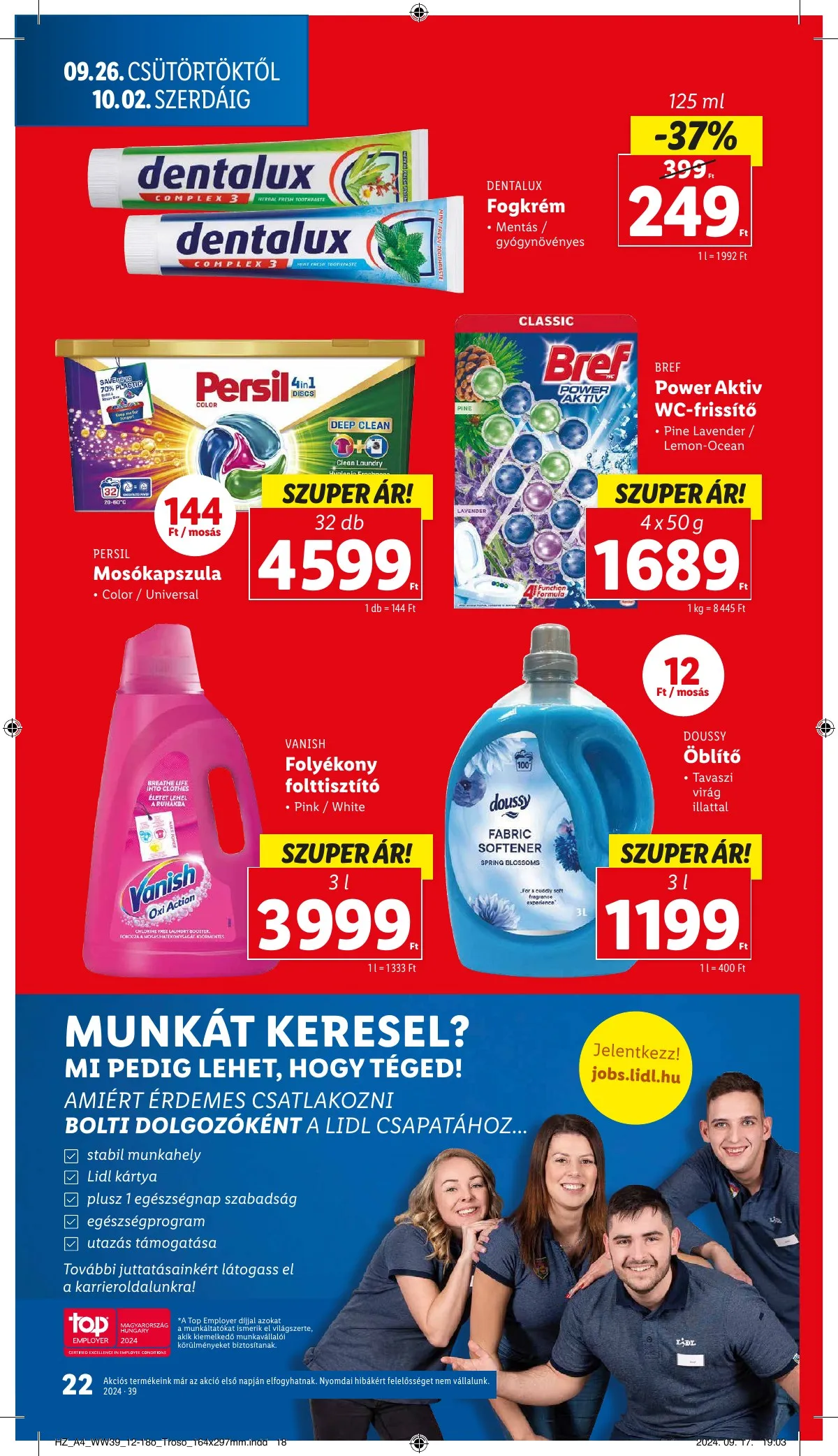 Lidl akciós újság 09.26–10.02 – 22. oldal