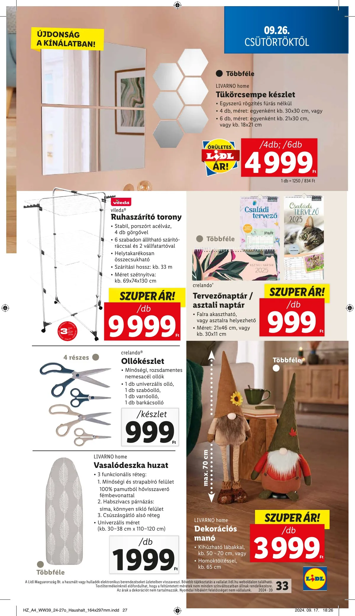 Lidl akciós újság 09.26–10.02 – 33. oldal