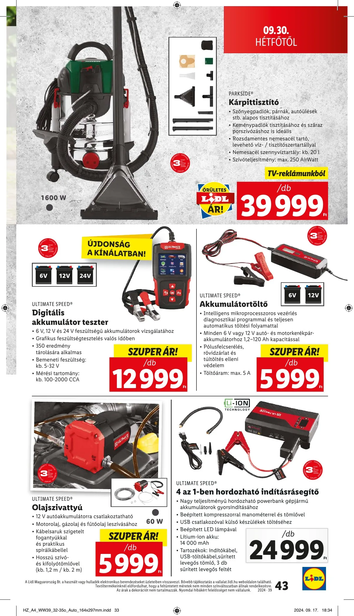 Lidl akciós újság 09.26–10.02 – 43. oldal