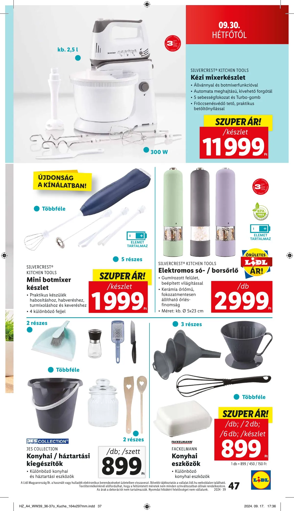 Lidl akciós újság 09.26–10.02 – 47. oldal