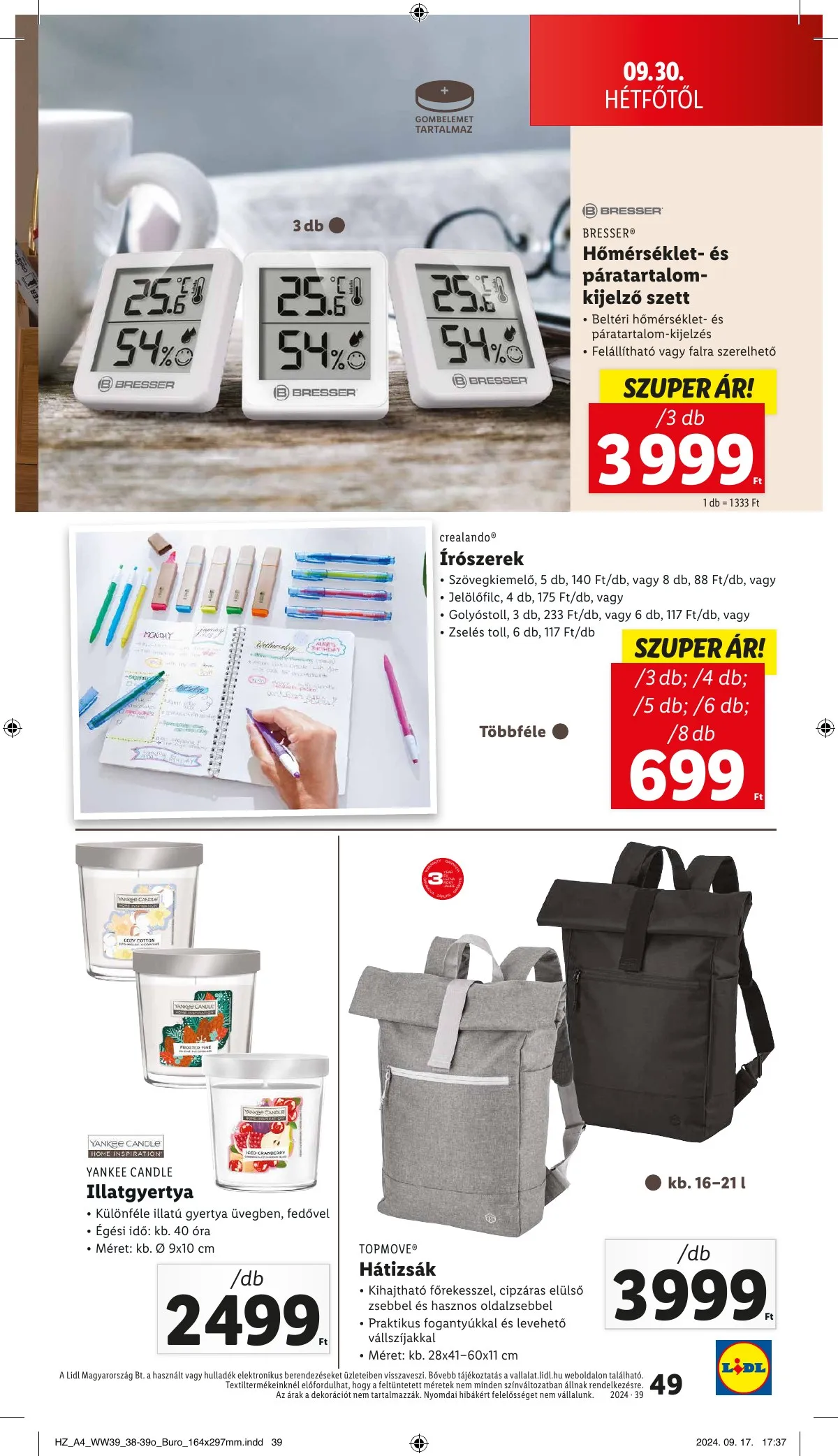 Lidl akciós újság 09.26–10.02 – 49. oldal