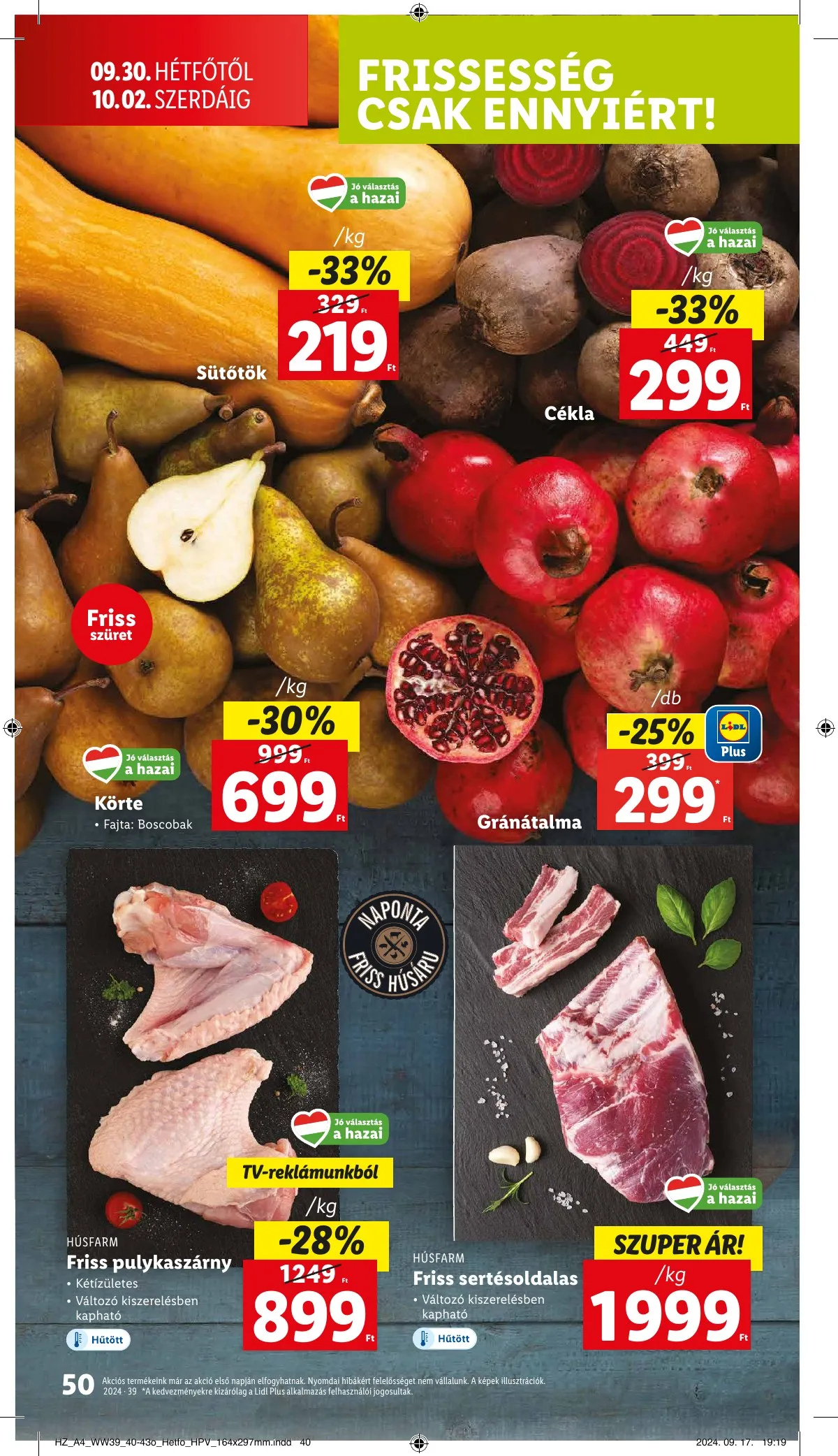 Lidl akciós újság 09.26–10.02 – 50. oldal