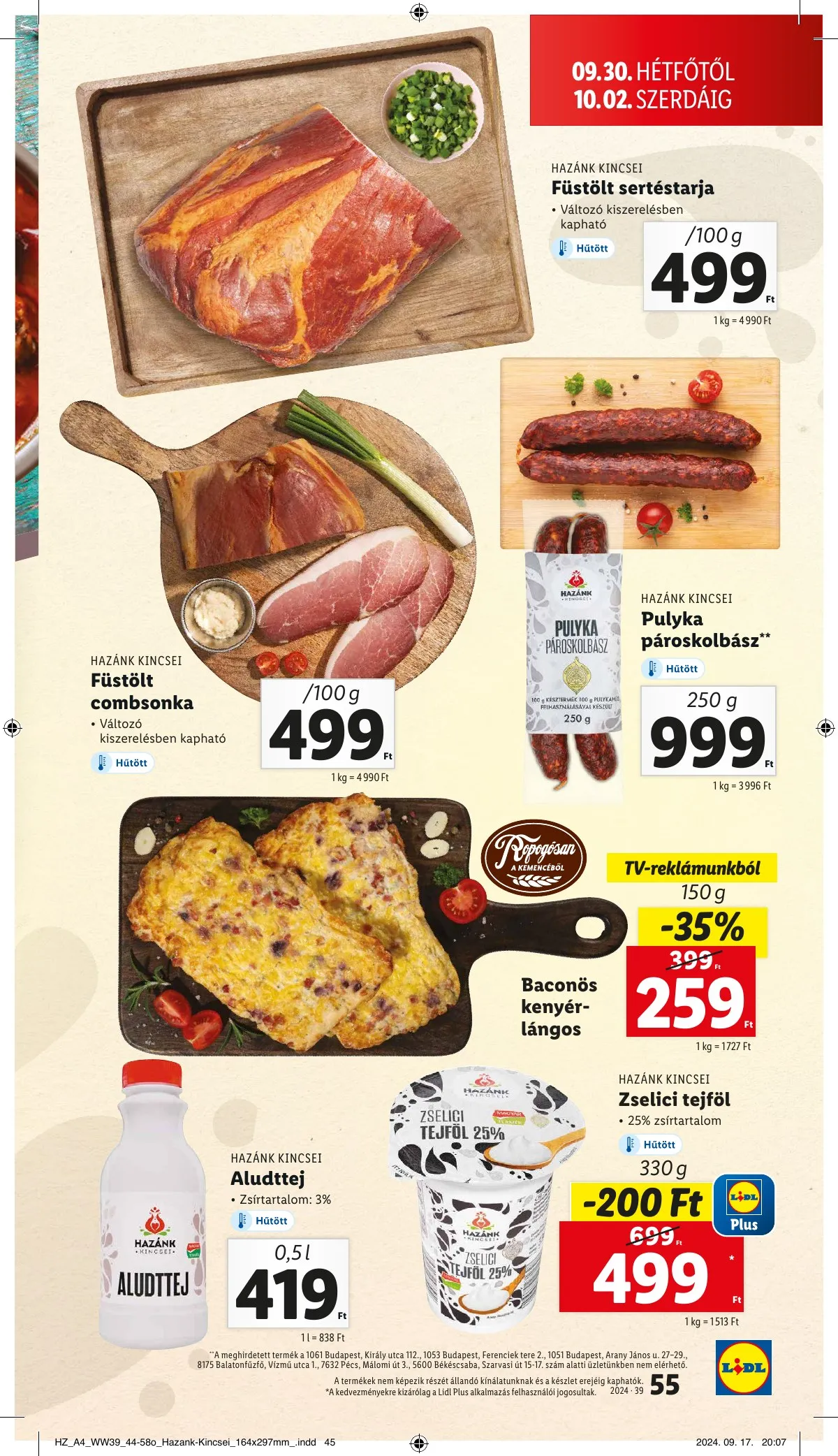 Lidl akciós újság 09.26–10.02 – 55. oldal