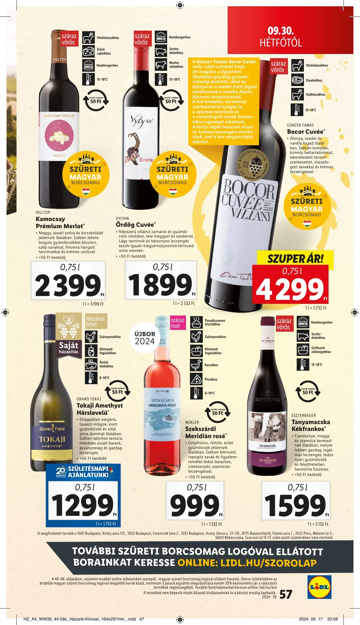 Lidl akciós újság 09.26–10.02 – 57. oldal