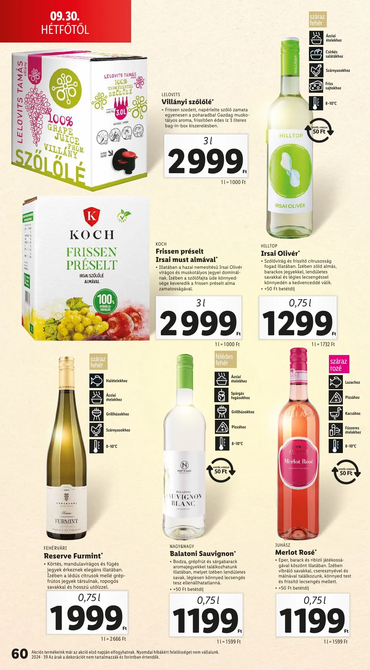 Lidl akciós újság 09.26–10.02 – 60. oldal