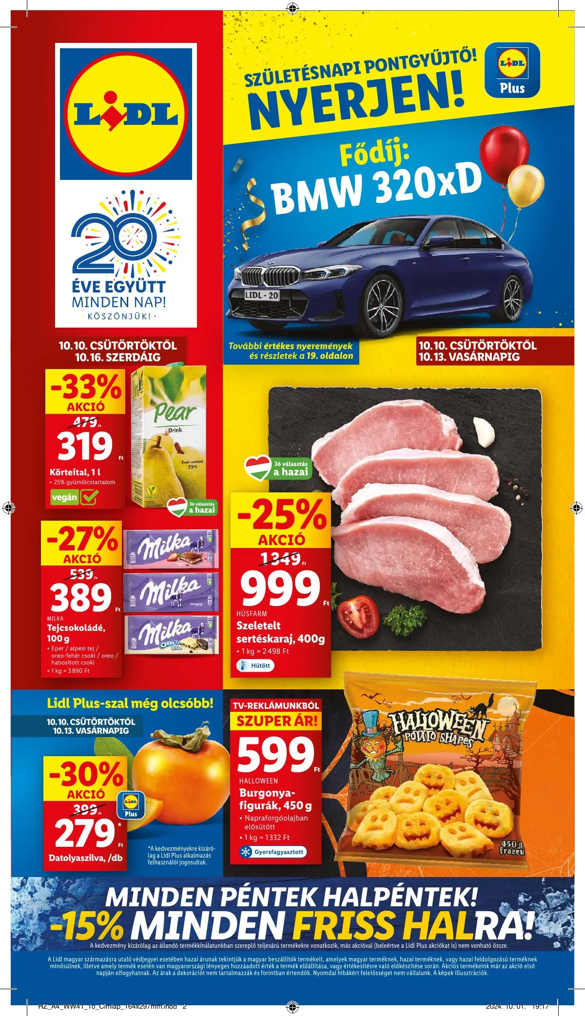 Lidl akciós újság 10.10–10.16
