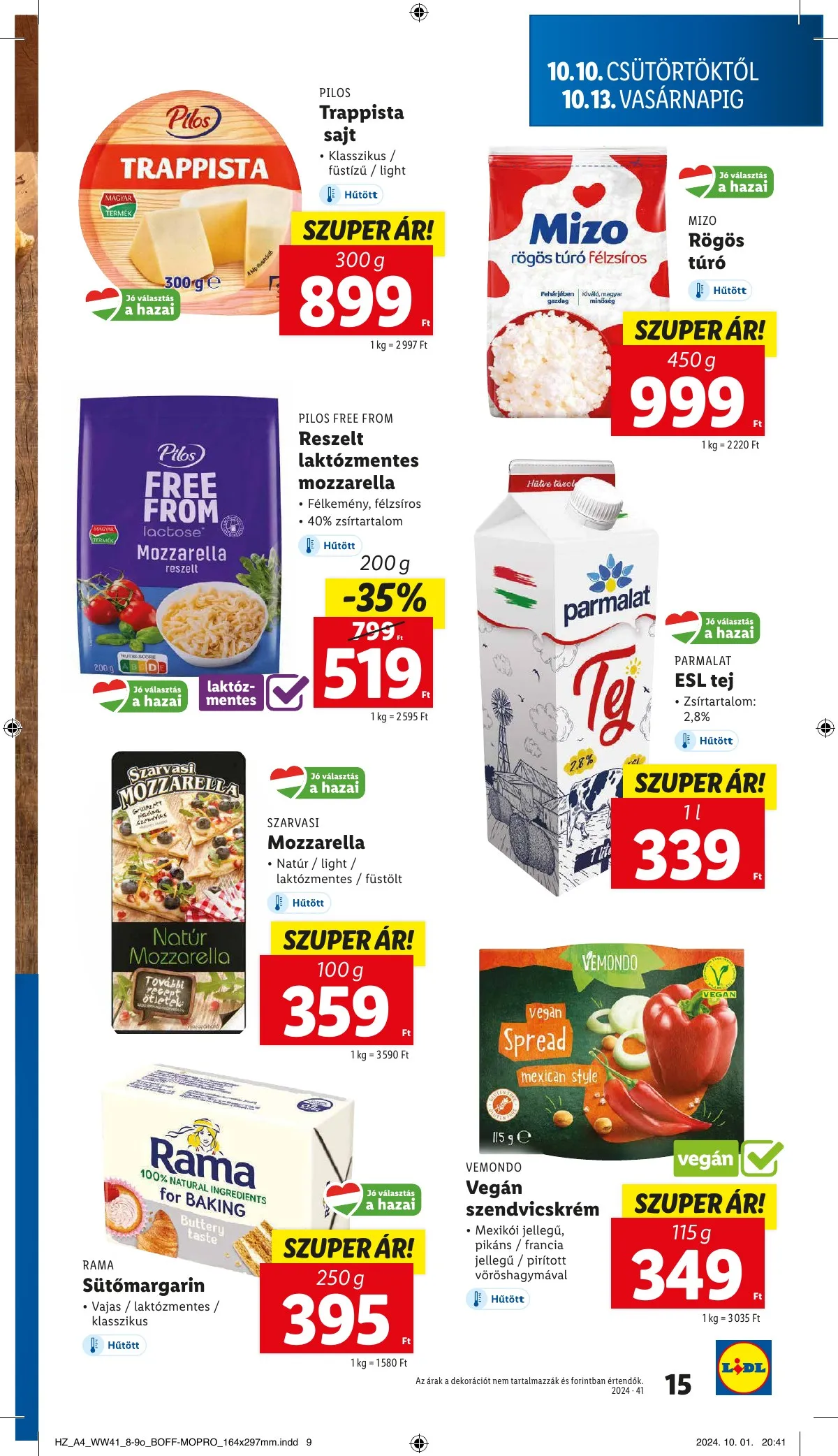 Lidl akciós újság 10.10–10.16 – 15. oldal