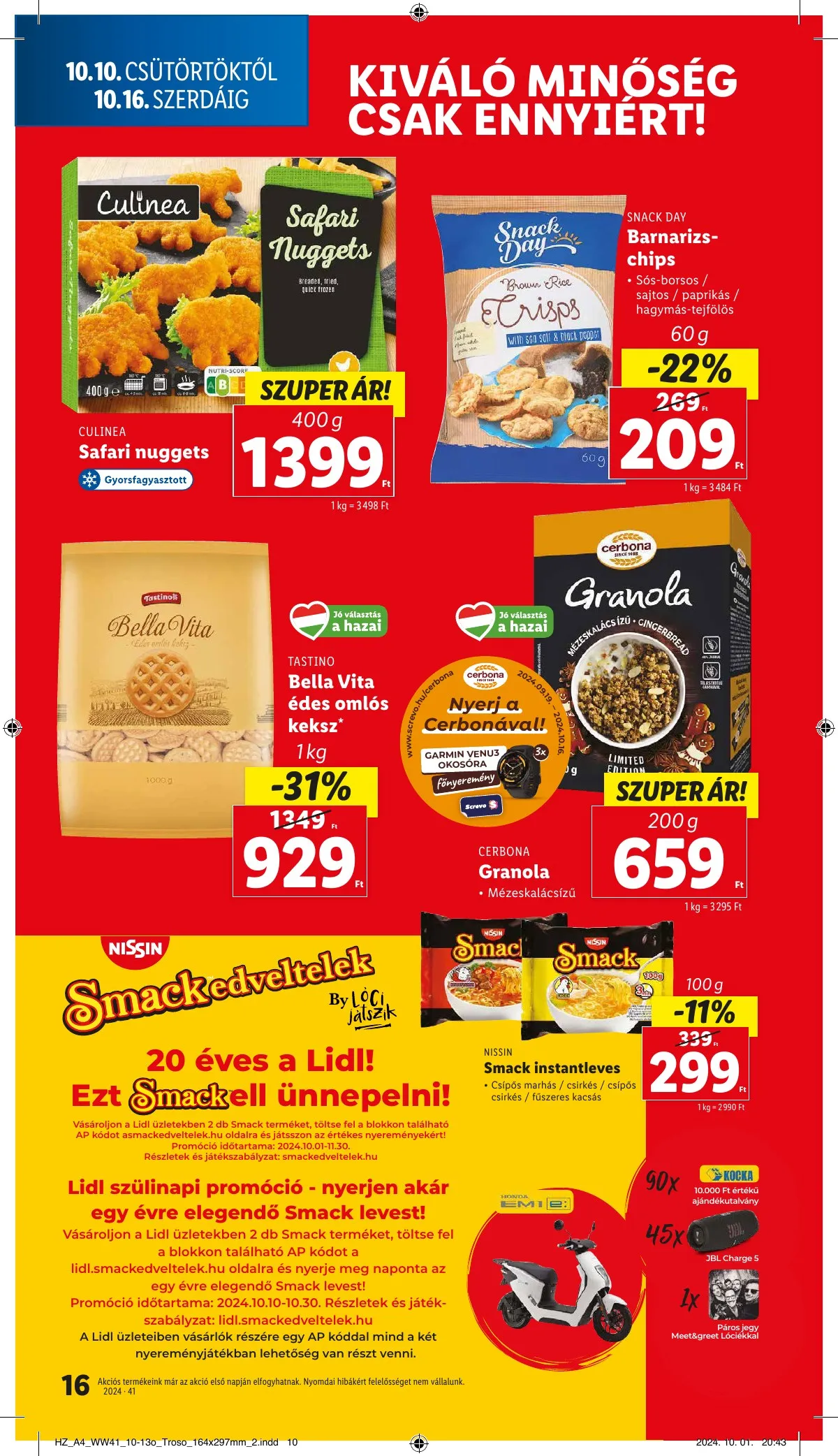 Lidl akciós újság 10.10–10.16 – 16. oldal