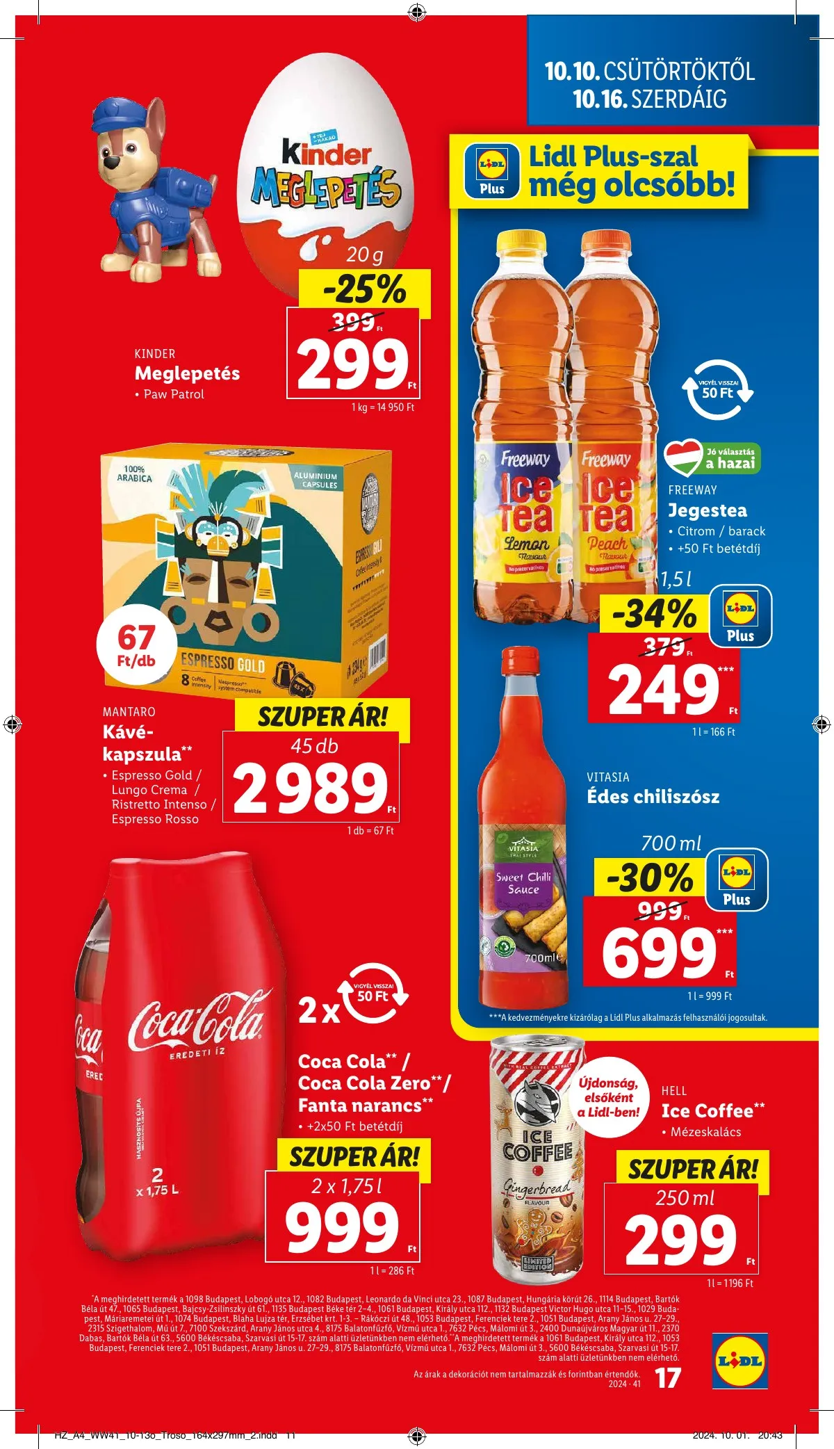 Lidl akciós újság 10.10–10.16 – 17. oldal
