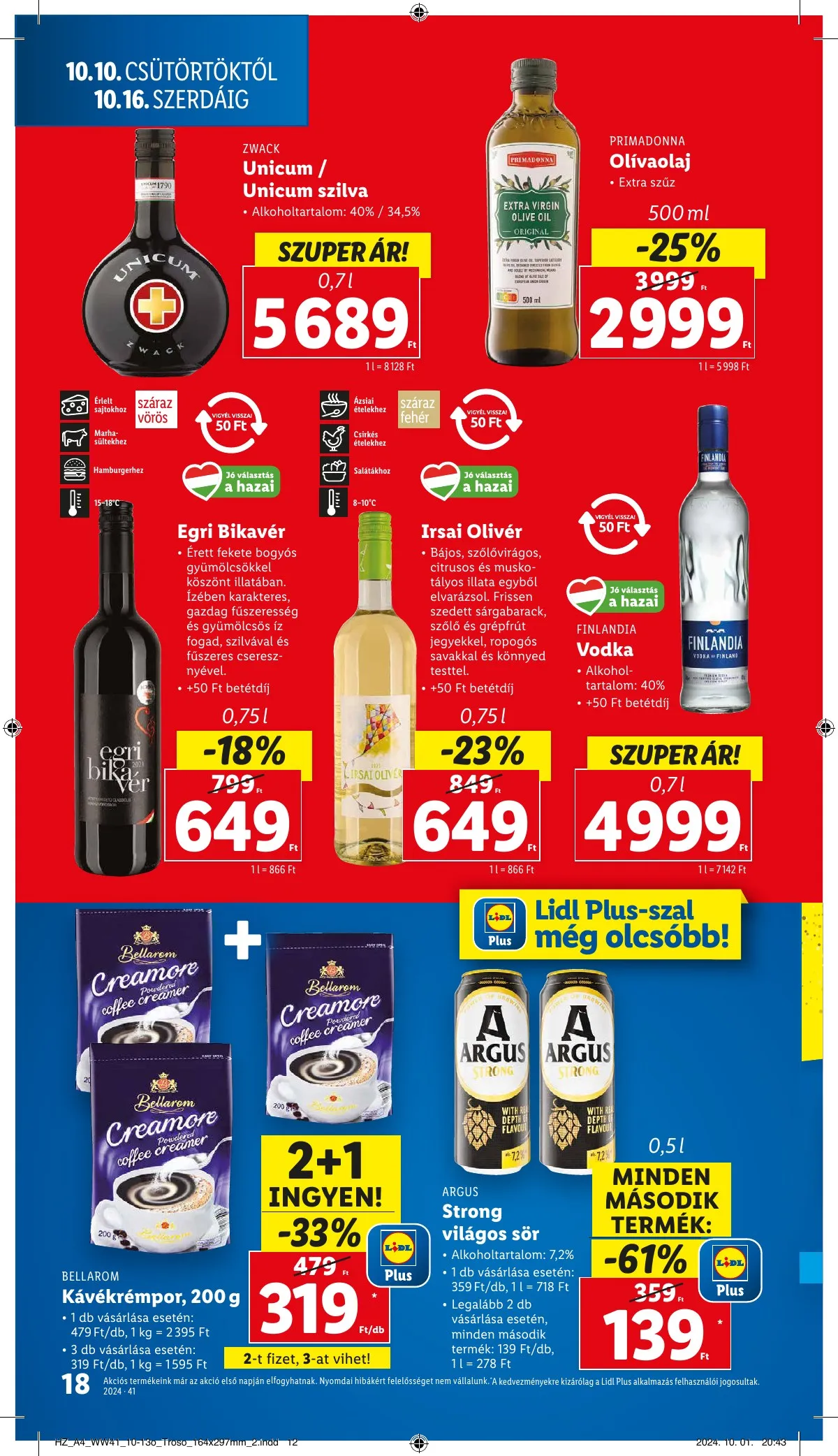 Lidl akciós újság 10.10–10.16 – 18. oldal