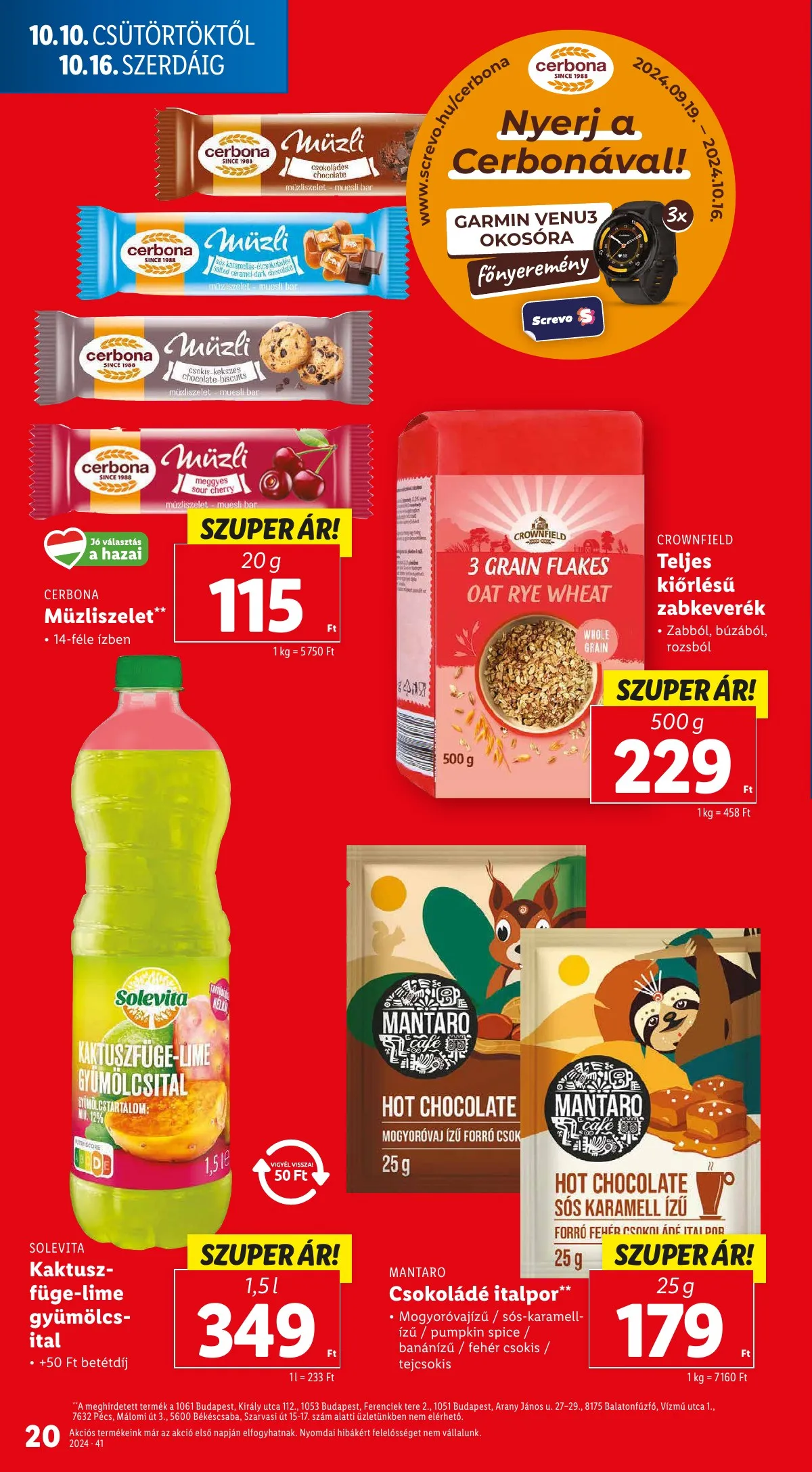 Lidl akciós újság 10.10–10.16 – 20. oldal