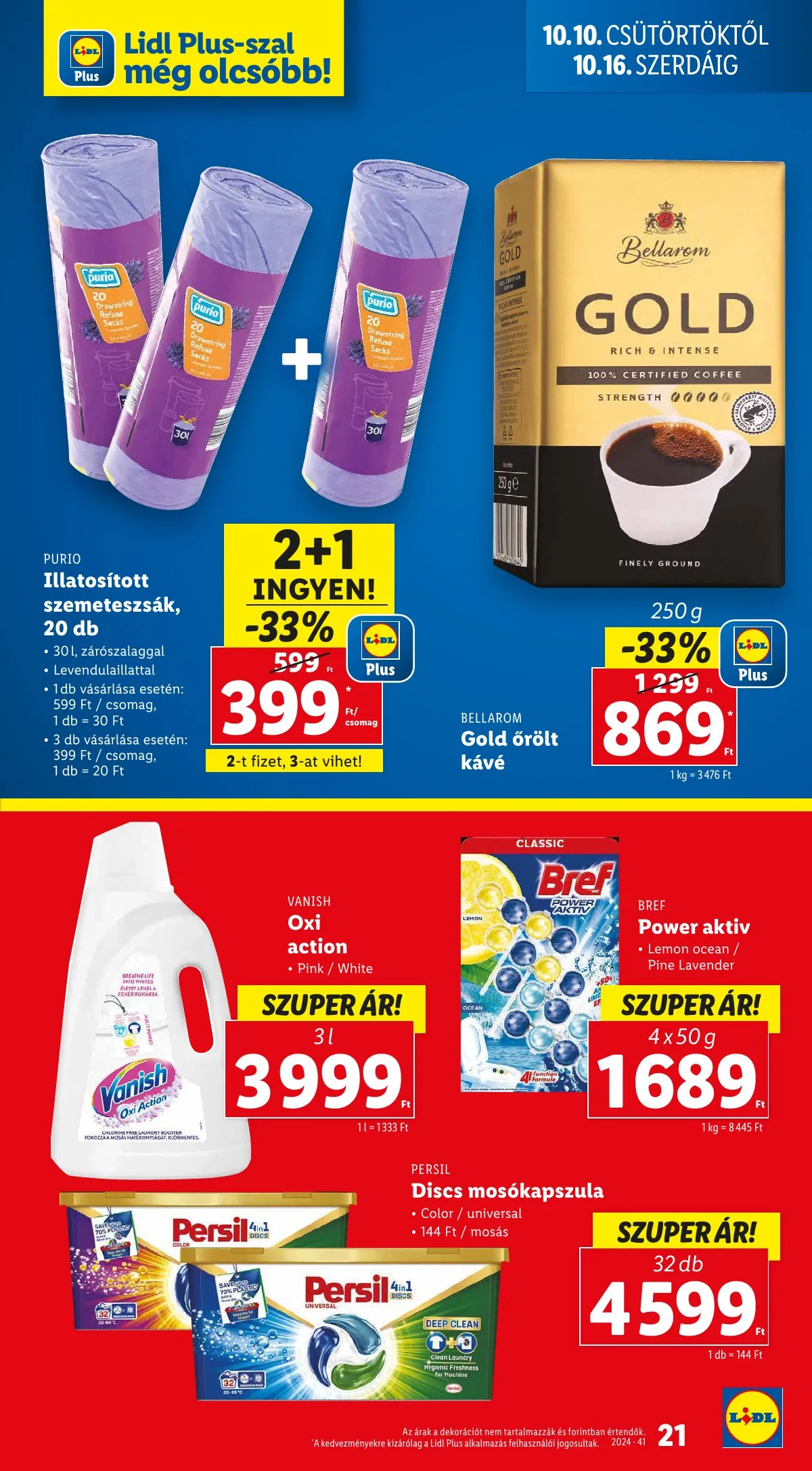 Lidl akciós újság 10.10–10.16 – 21. oldal