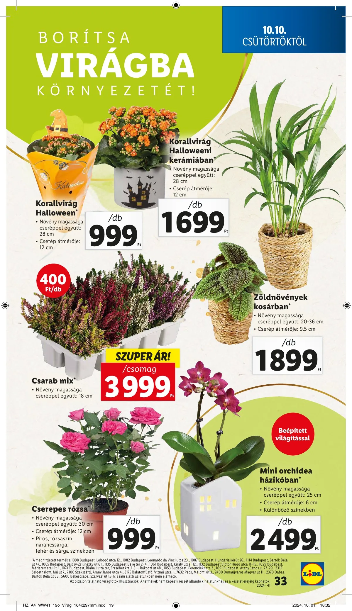 Lidl akciós újság 10.10–10.16 – 33. oldal