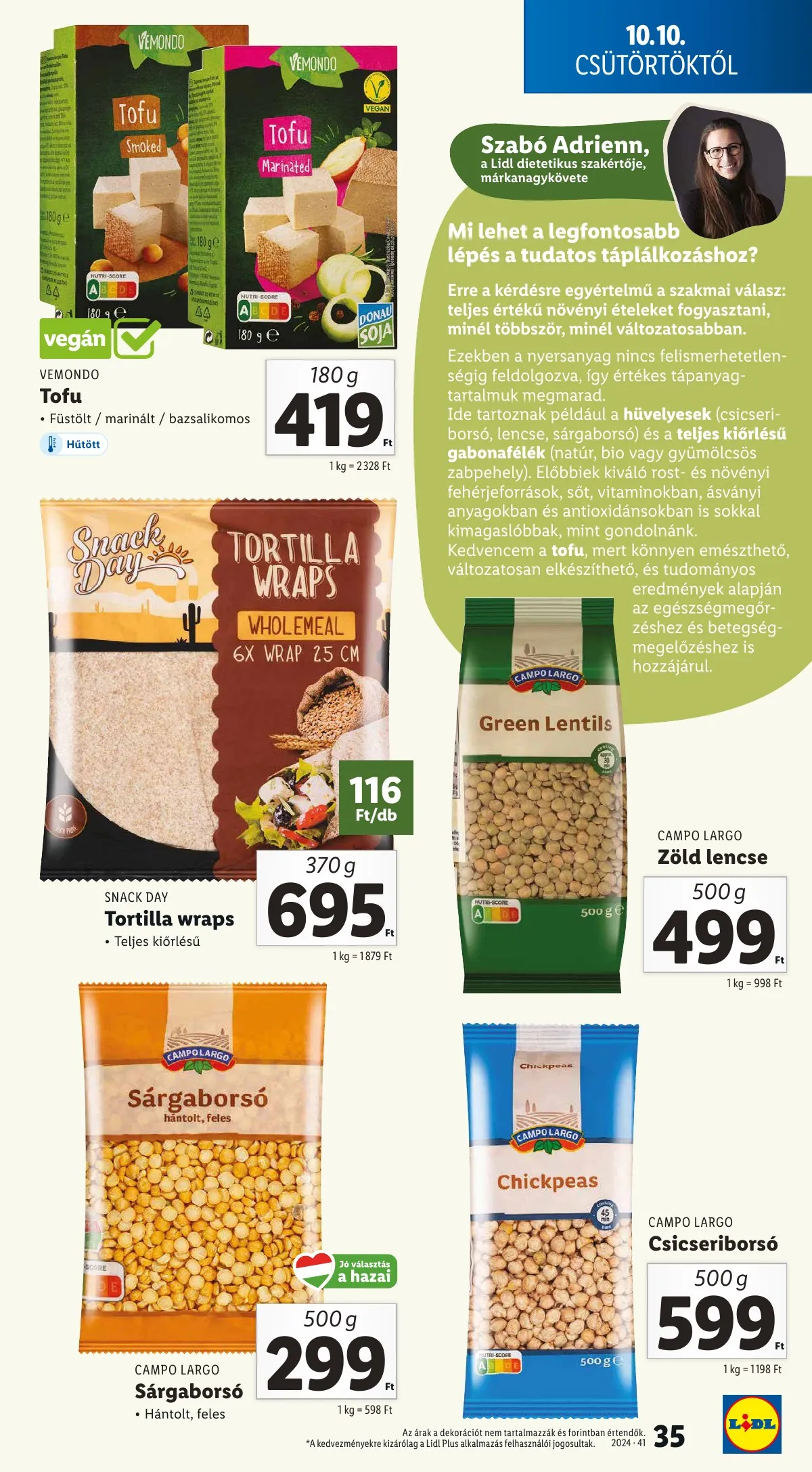 Lidl akciós újság 10.10–10.16 – 35. oldal