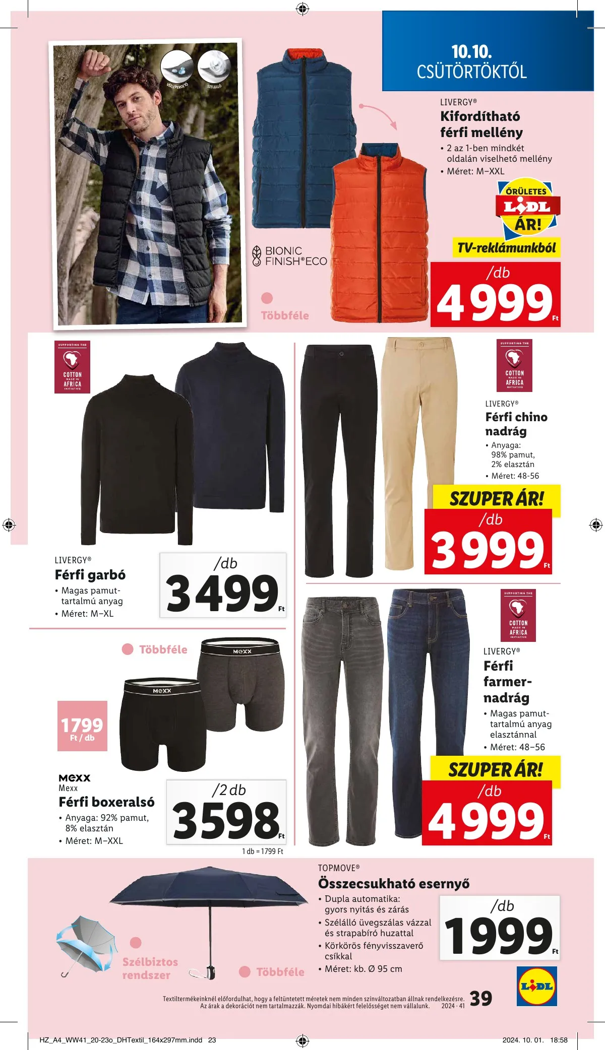Lidl akciós újság 10.10–10.16 – 39. oldal