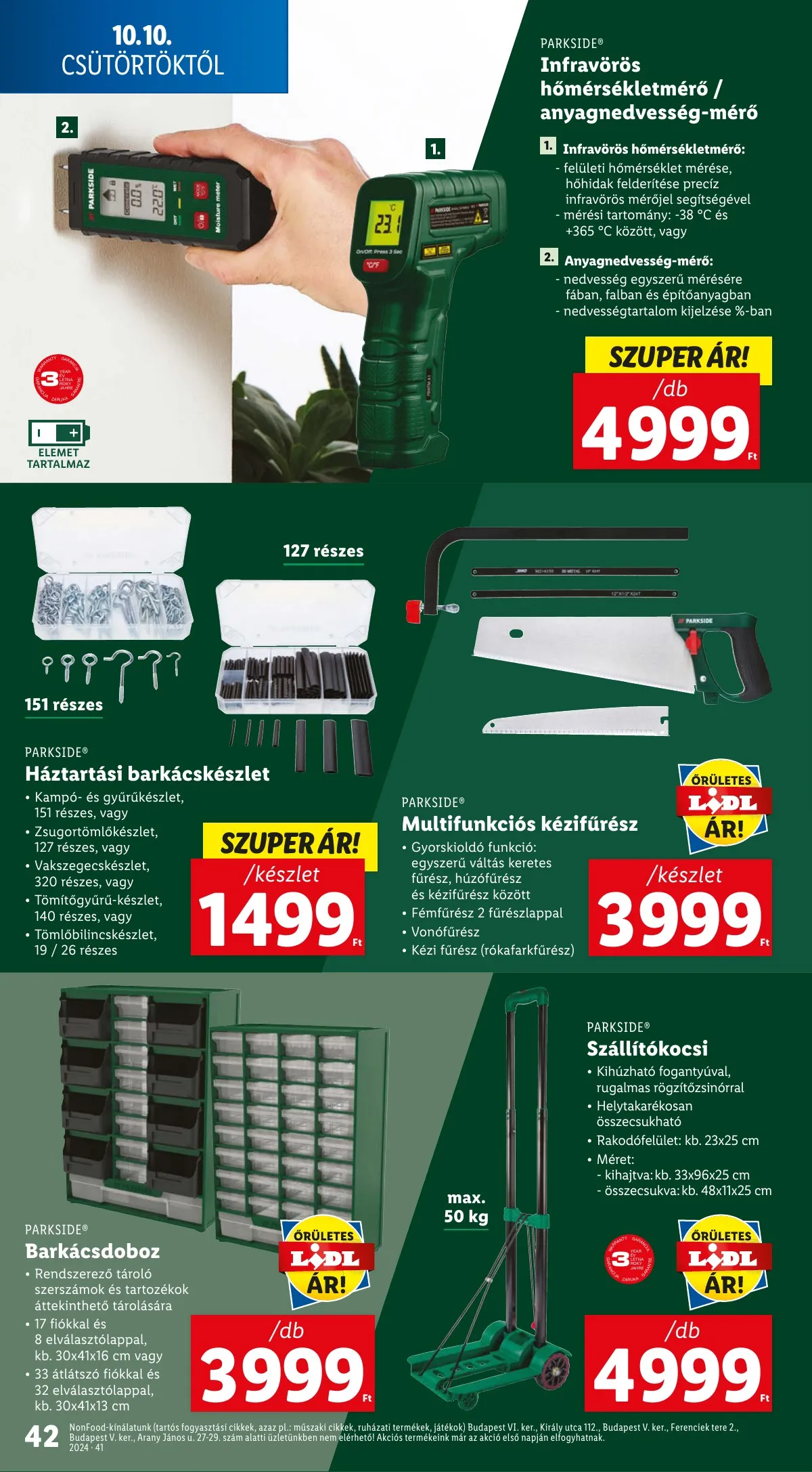 Lidl akciós újság 10.10–10.16 – 42. oldal