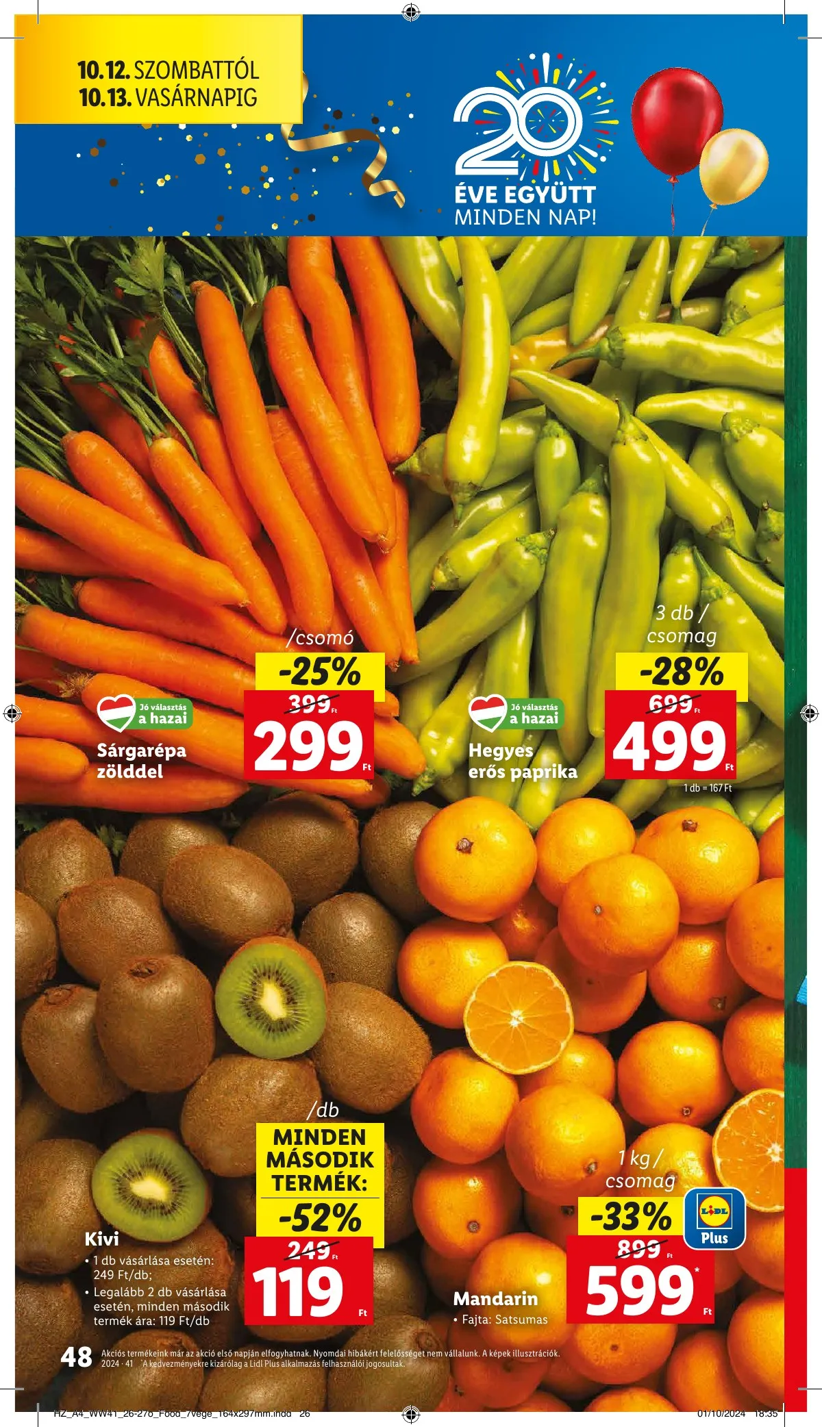Lidl akciós újság 10.10–10.16 – 48. oldal