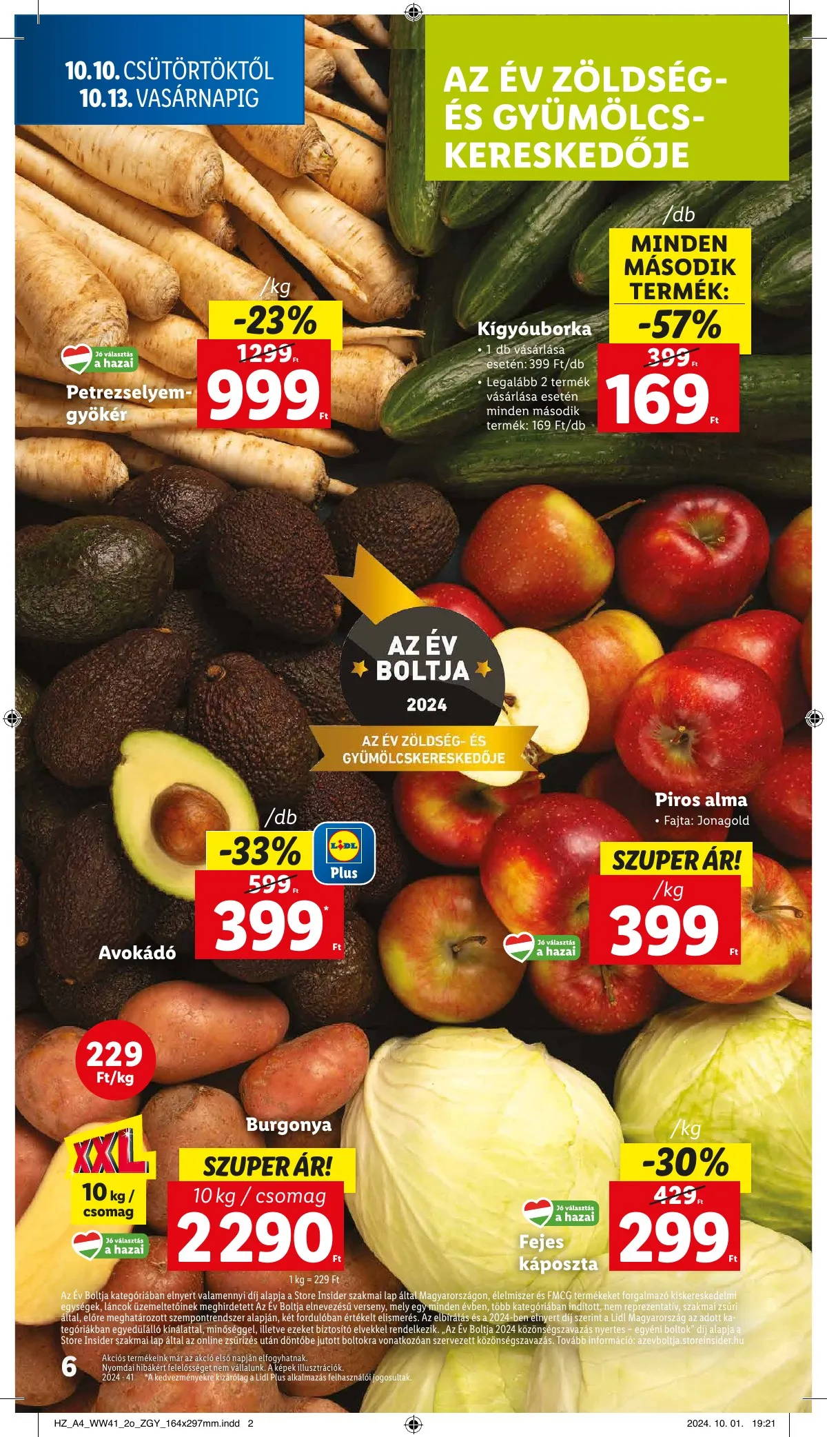 Lidl akciós újság 10.10–10.16 – 6. oldal