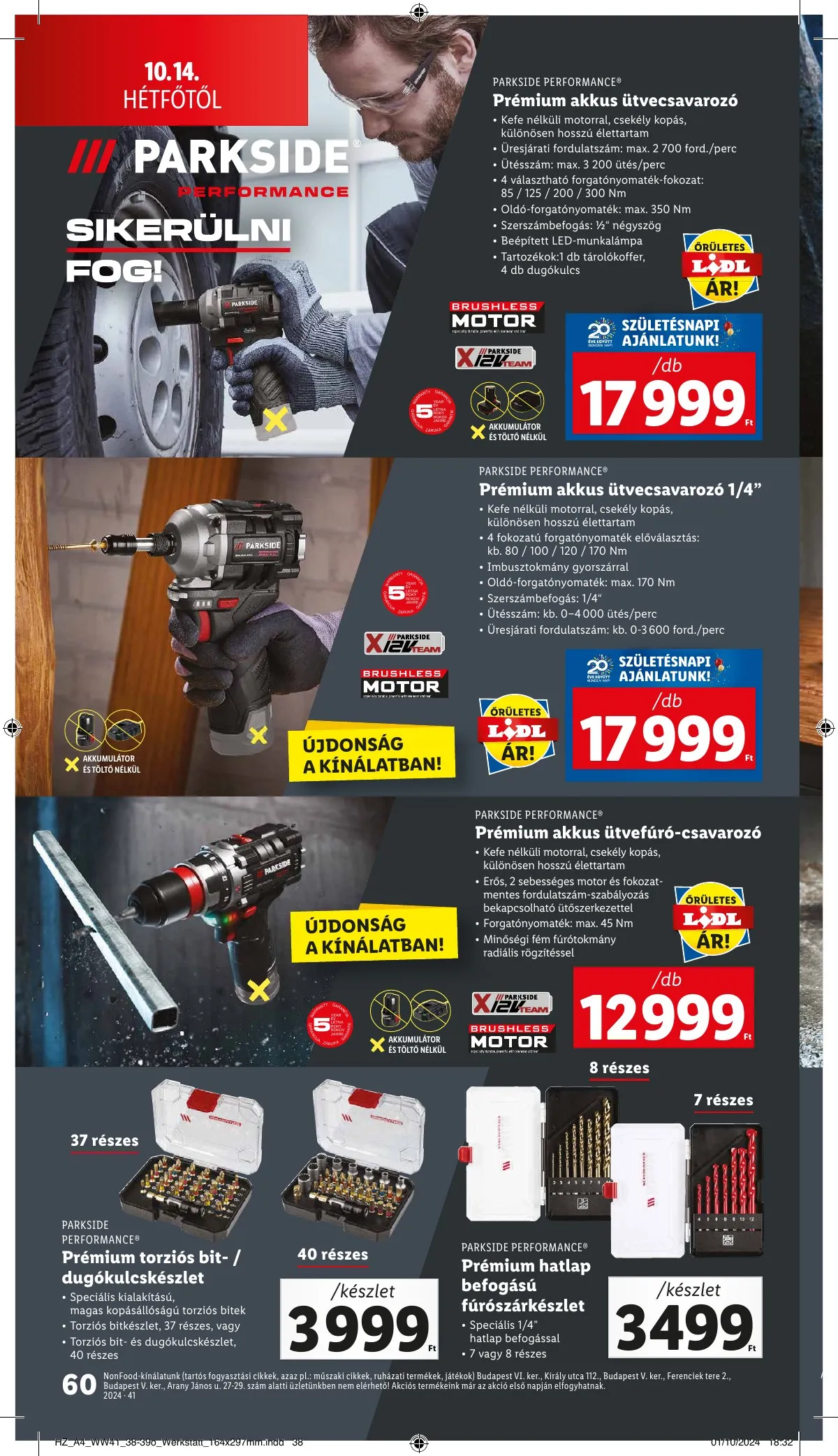 Lidl akciós újság 10.10–10.16 – 60. oldal