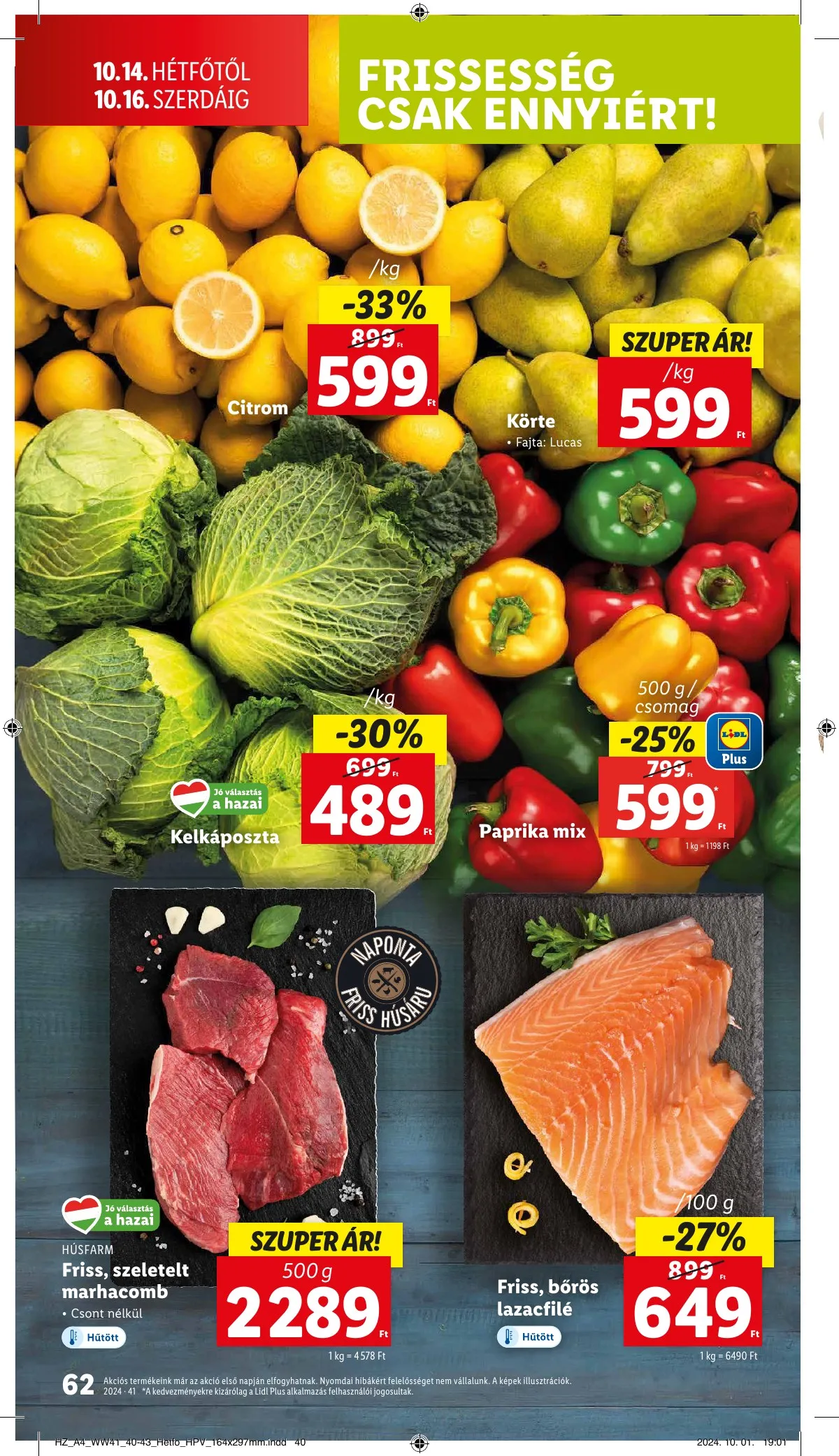 Lidl akciós újság 10.10–10.16 – 62. oldal
