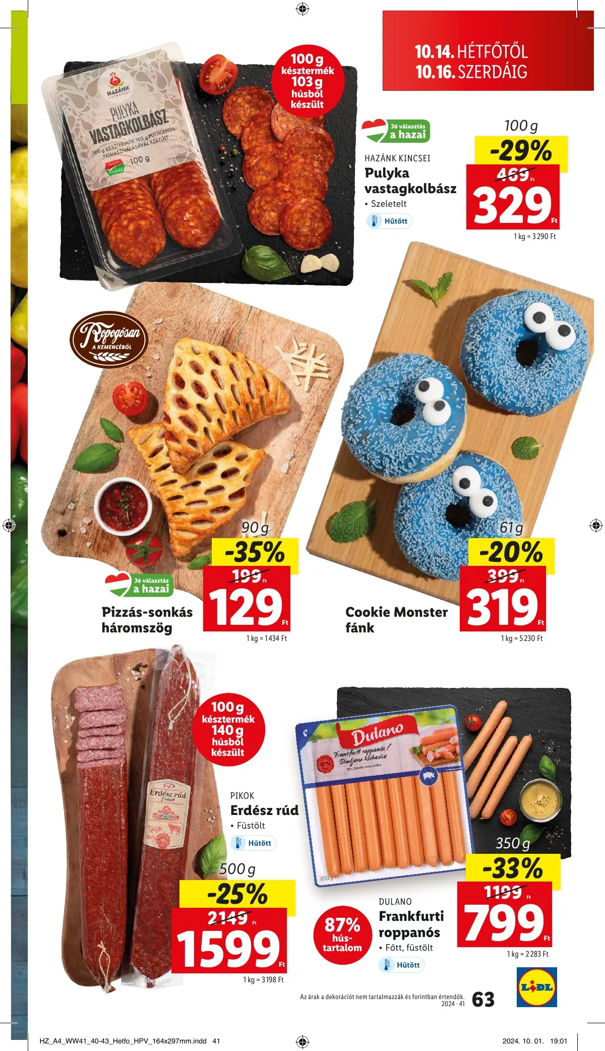 Lidl akciós újság 10.10–10.16 – 63. oldal