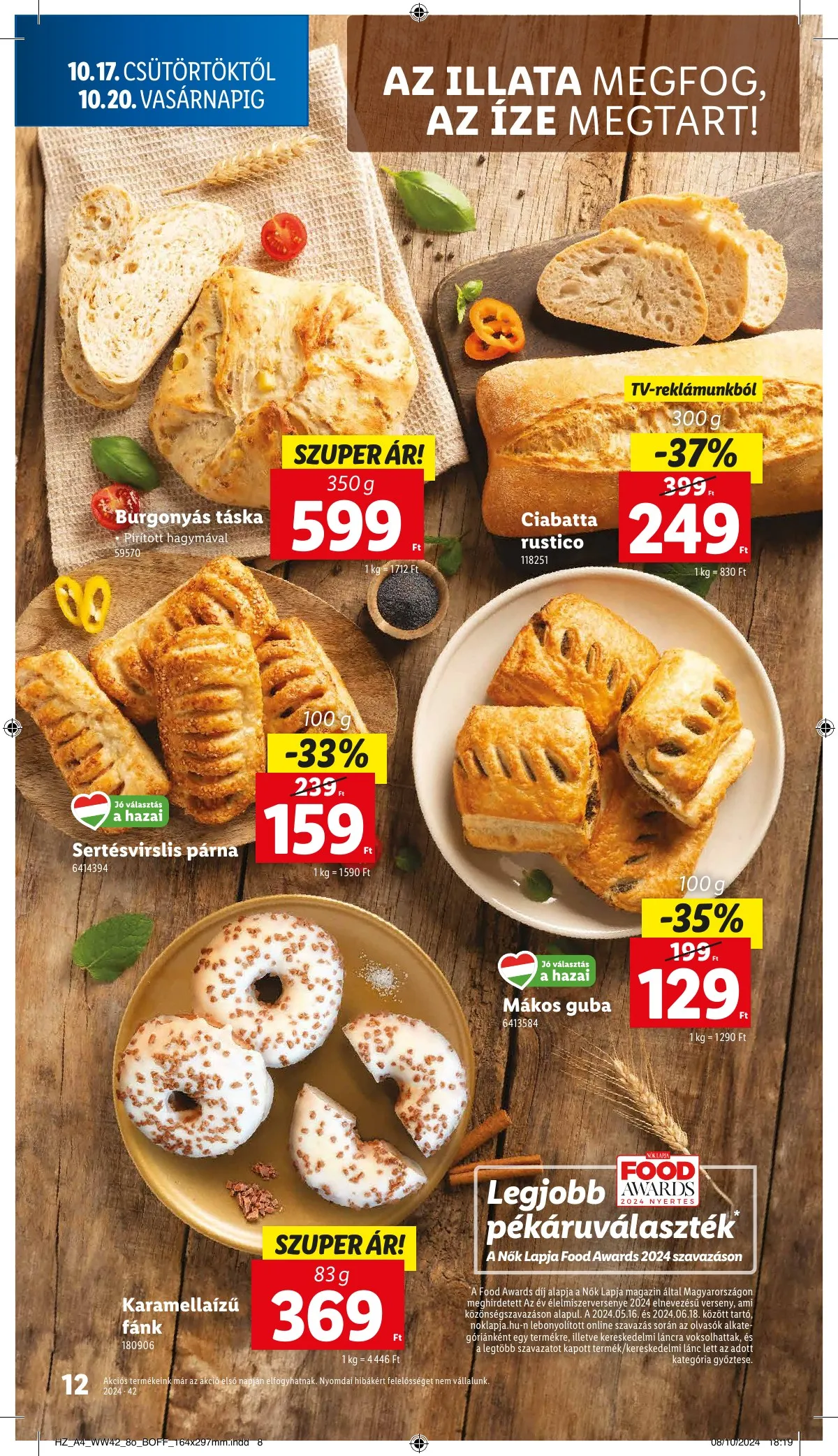 Lidl akciós újság 10.17–10.22 – 12. oldal