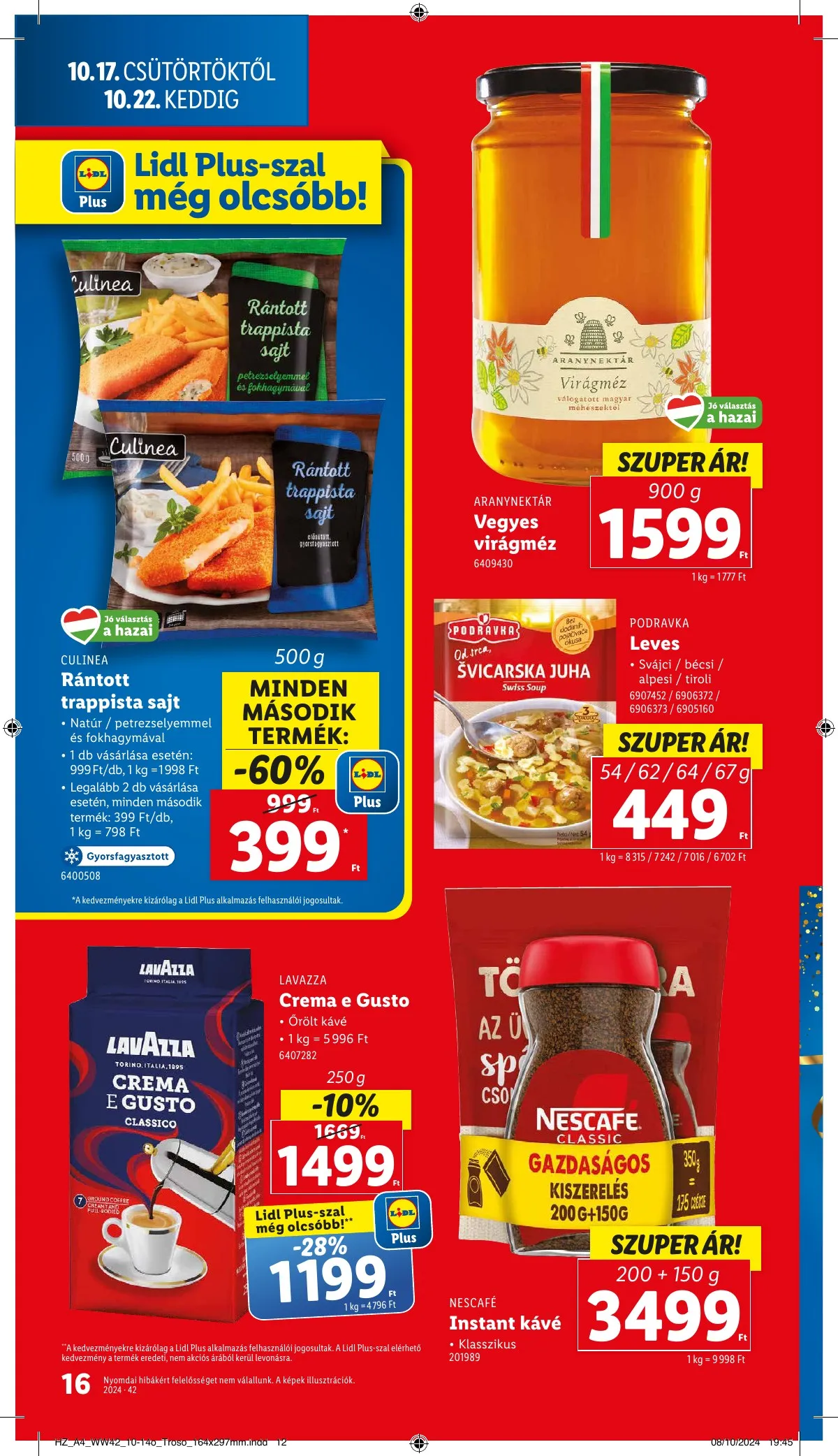 Lidl akciós újság 10.17–10.22 – 16. oldal