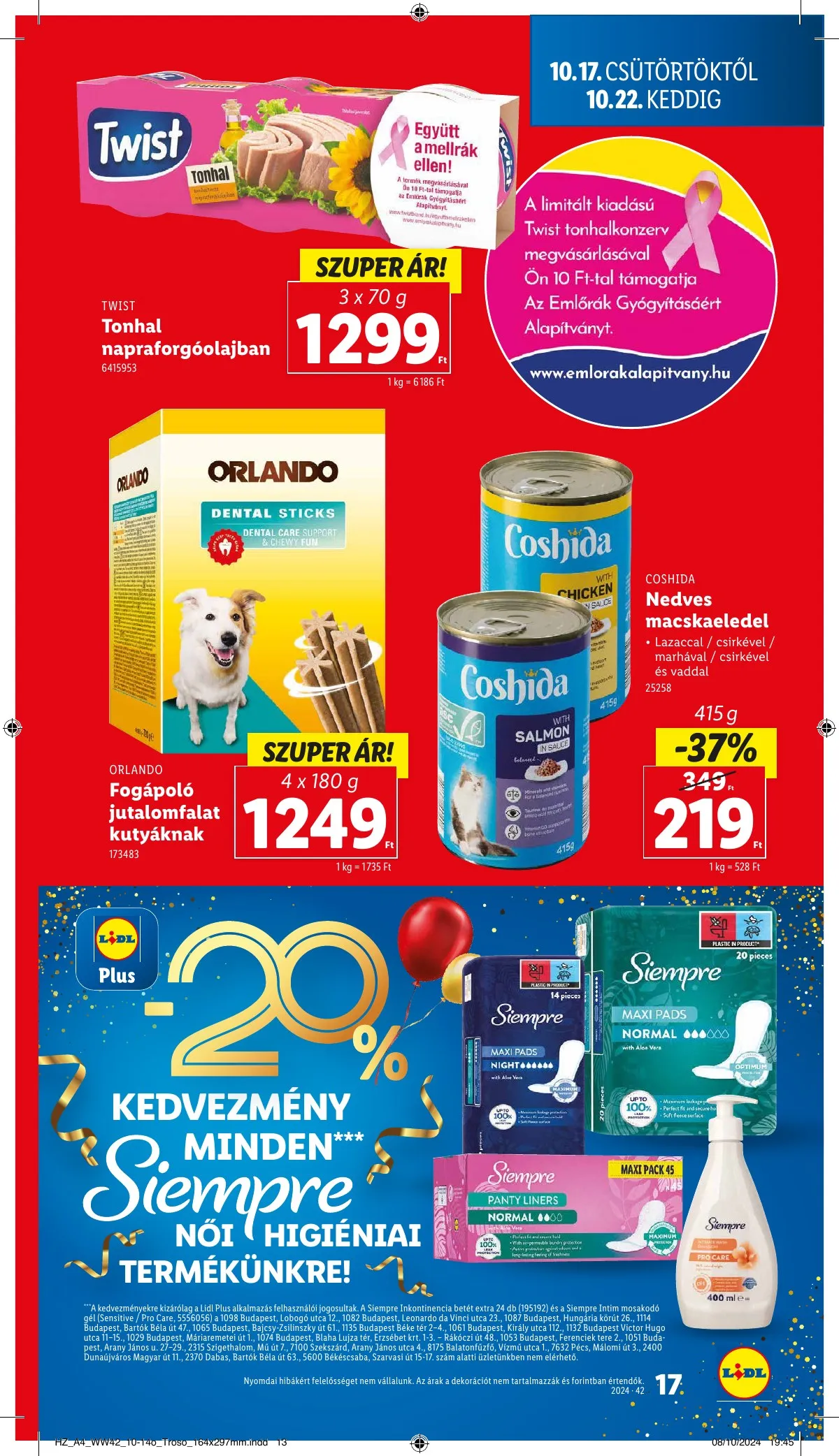 Lidl akciós újság 10.17–10.22 – 17. oldal