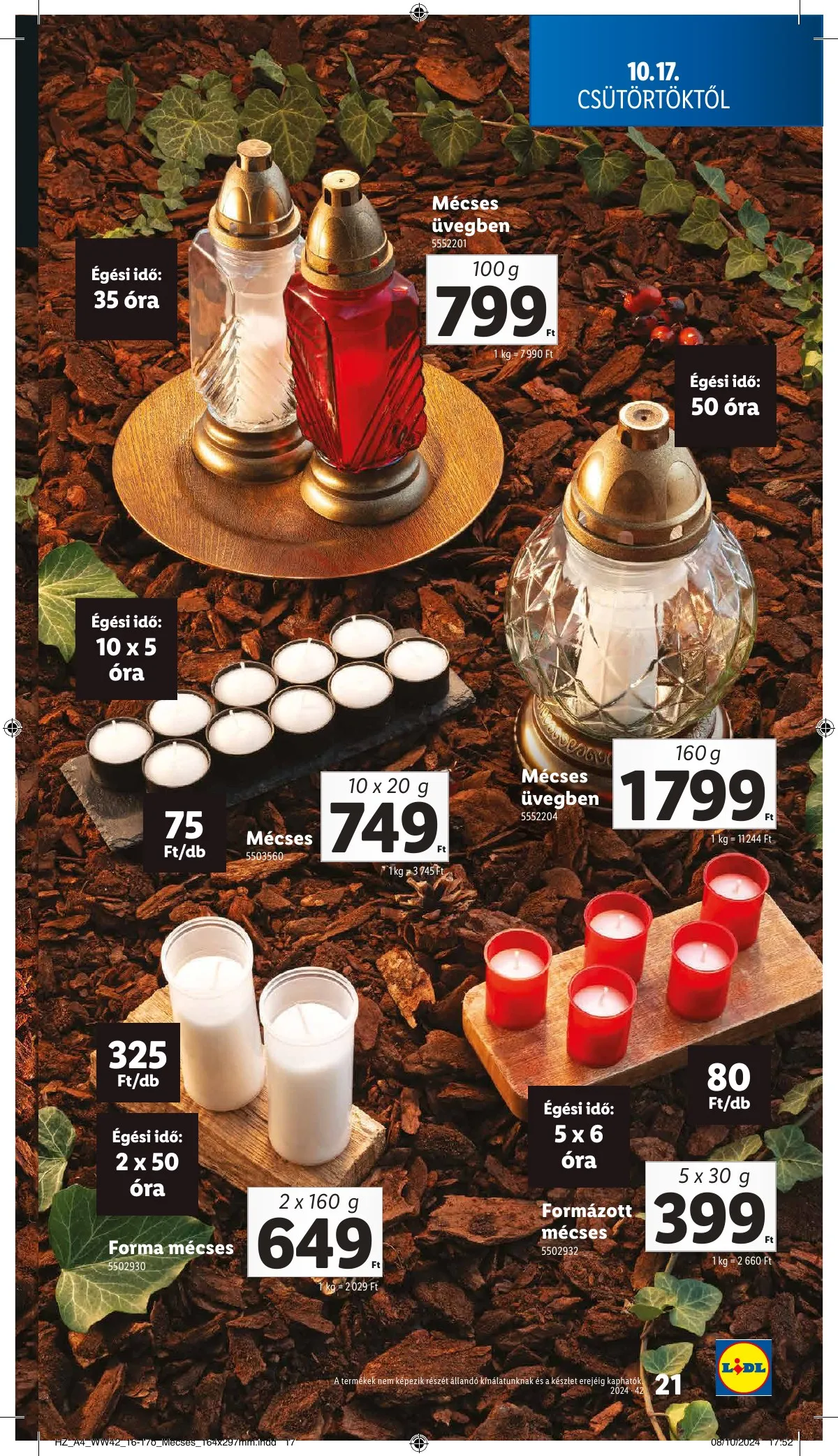 Lidl akciós újság 10.17–10.22 – 21. oldal