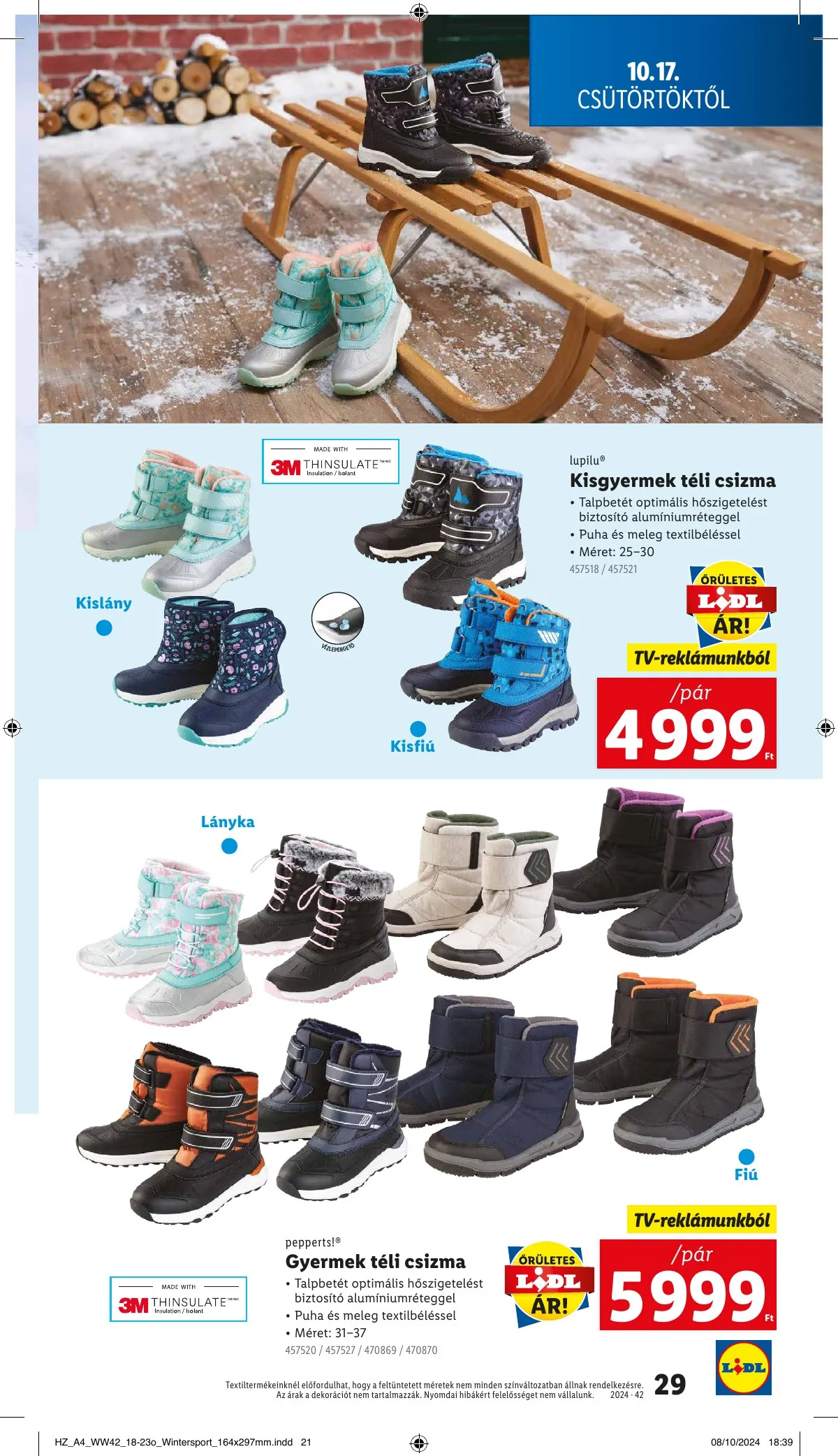 Lidl akciós újság 10.17–10.22 – 29. oldal