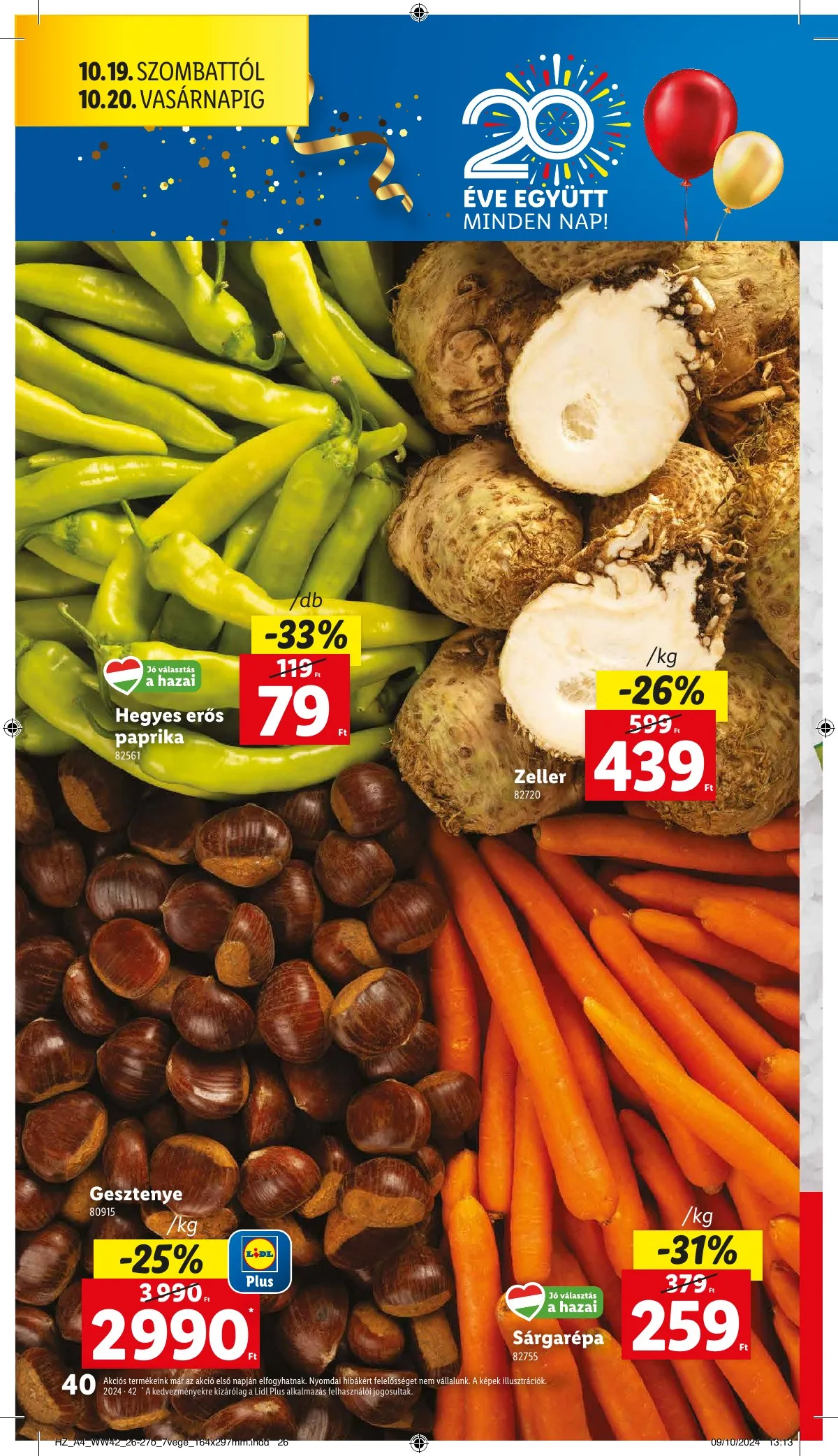 Lidl akciós újság 10.17–10.22 – 40. oldal