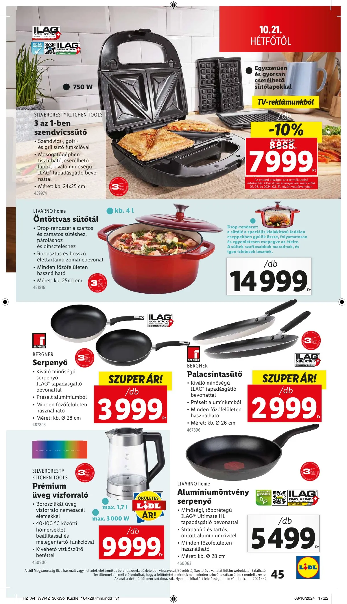 Lidl akciós újság 10.17–10.22 – 45. oldal