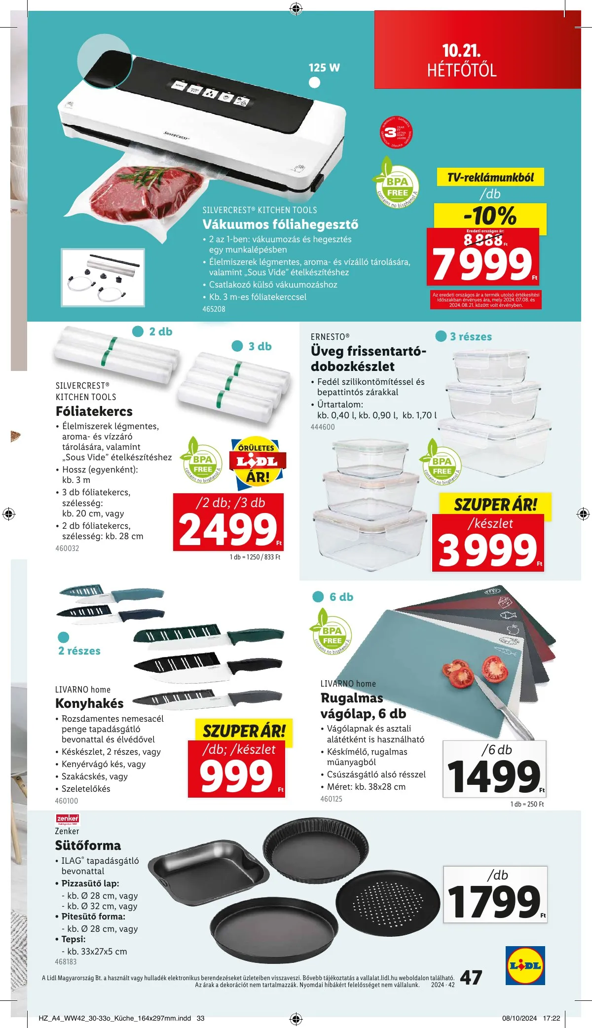 Lidl akciós újság 10.17–10.22 – 47. oldal