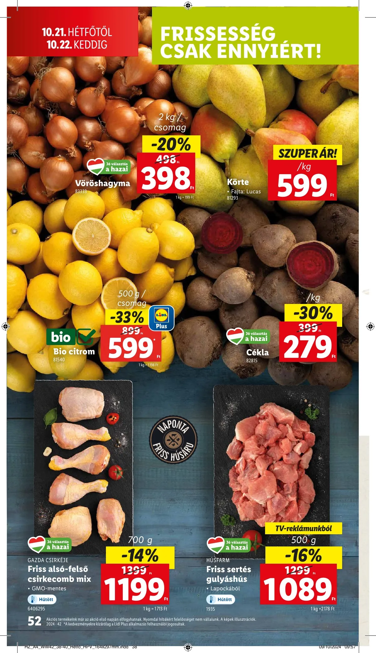 Lidl akciós újság 10.17–10.22 – 52. oldal
