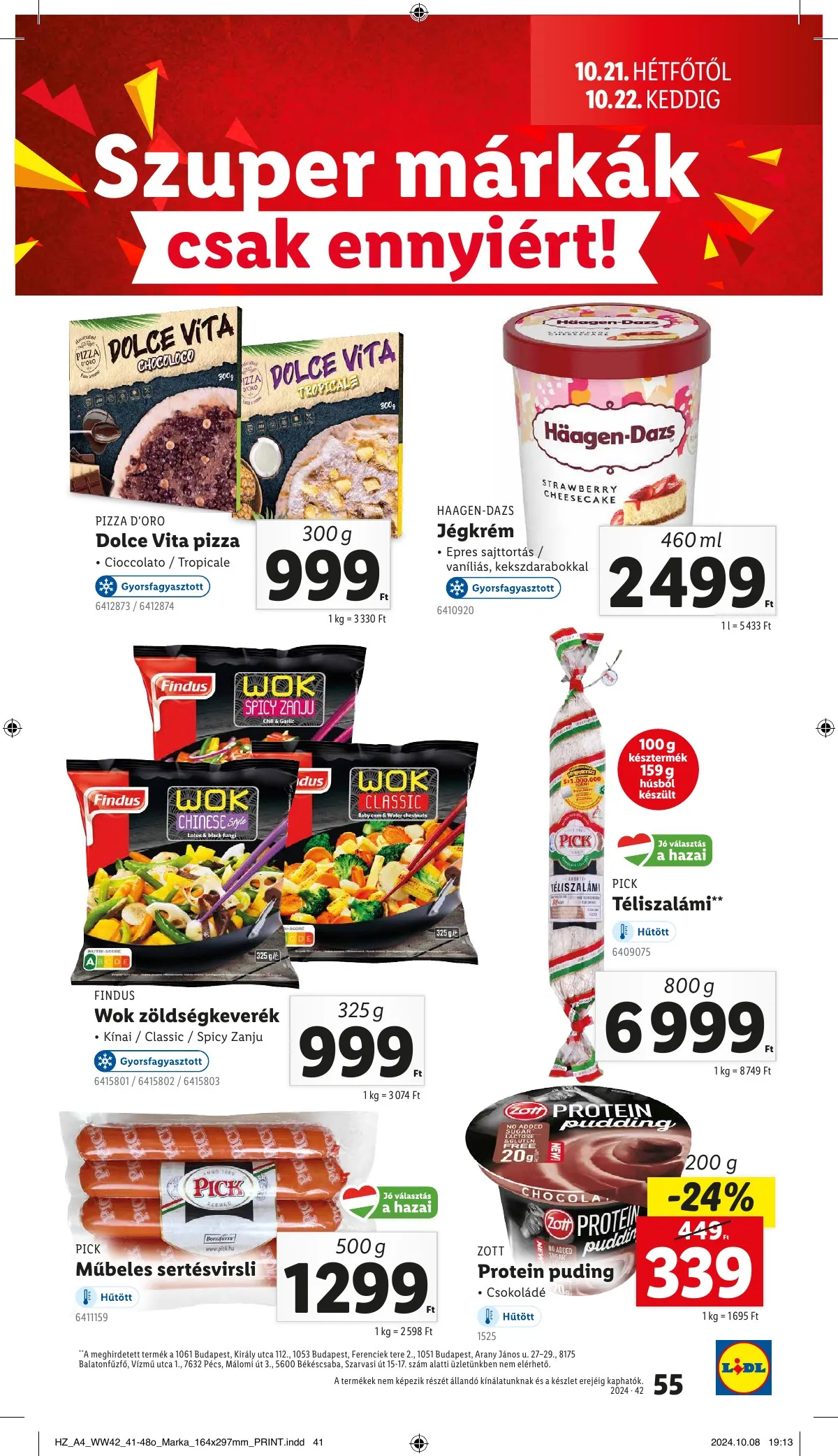 Lidl akciós újság 10.17–10.22 – 55. oldal