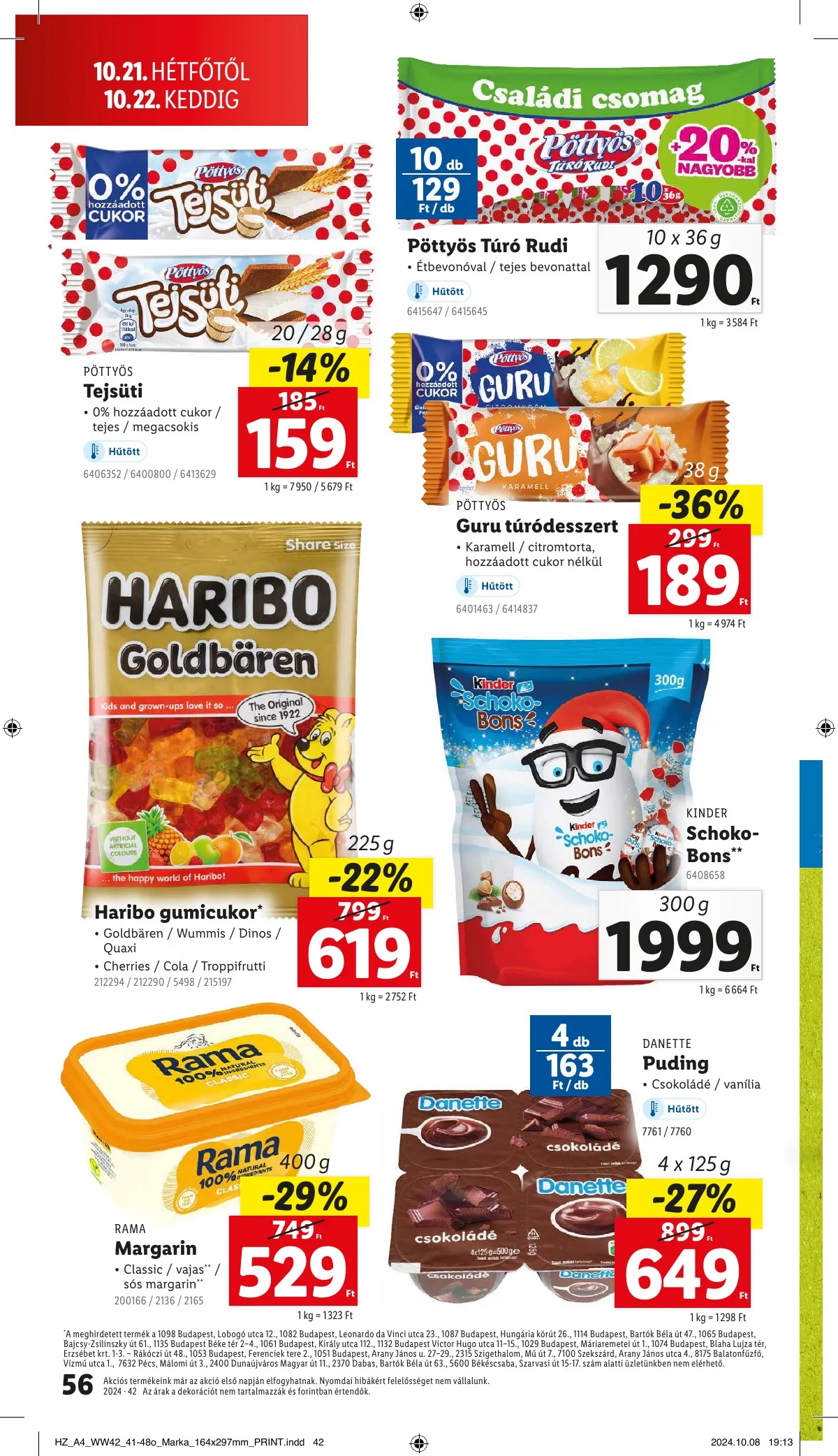 Lidl akciós újság 10.17–10.22 – 56. oldal