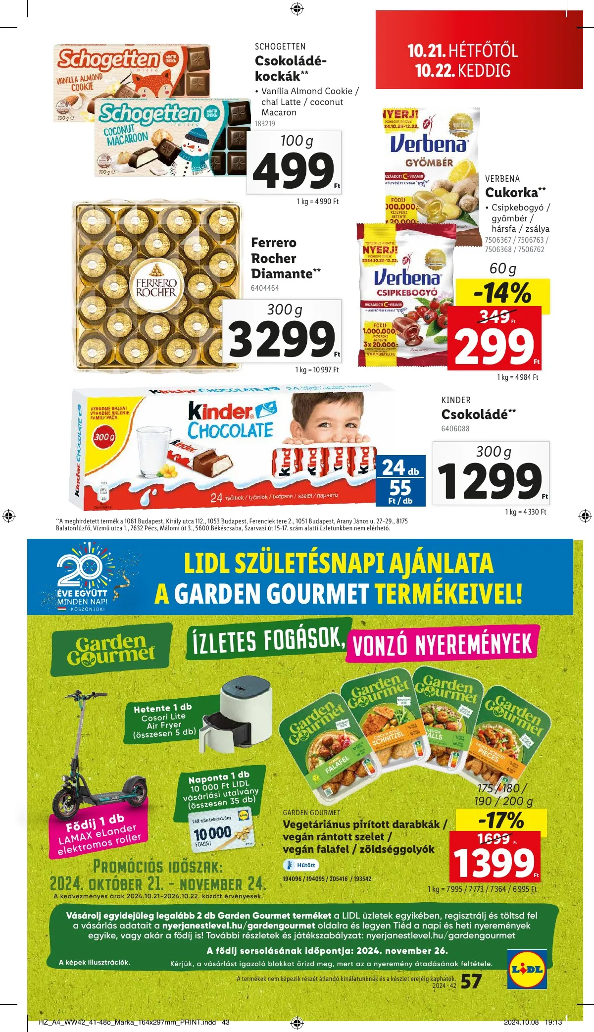 Lidl akciós újság 10.17–10.22 – 57. oldal