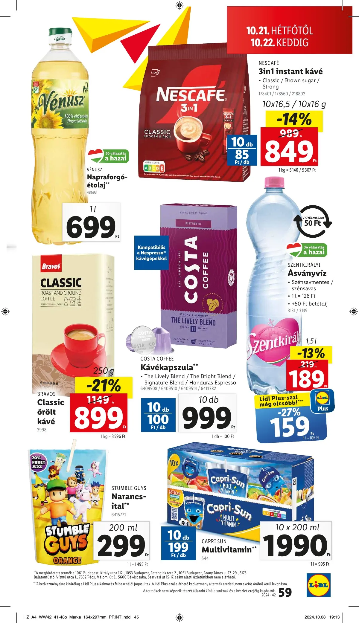 Lidl akciós újság 10.17–10.22 – 59. oldal