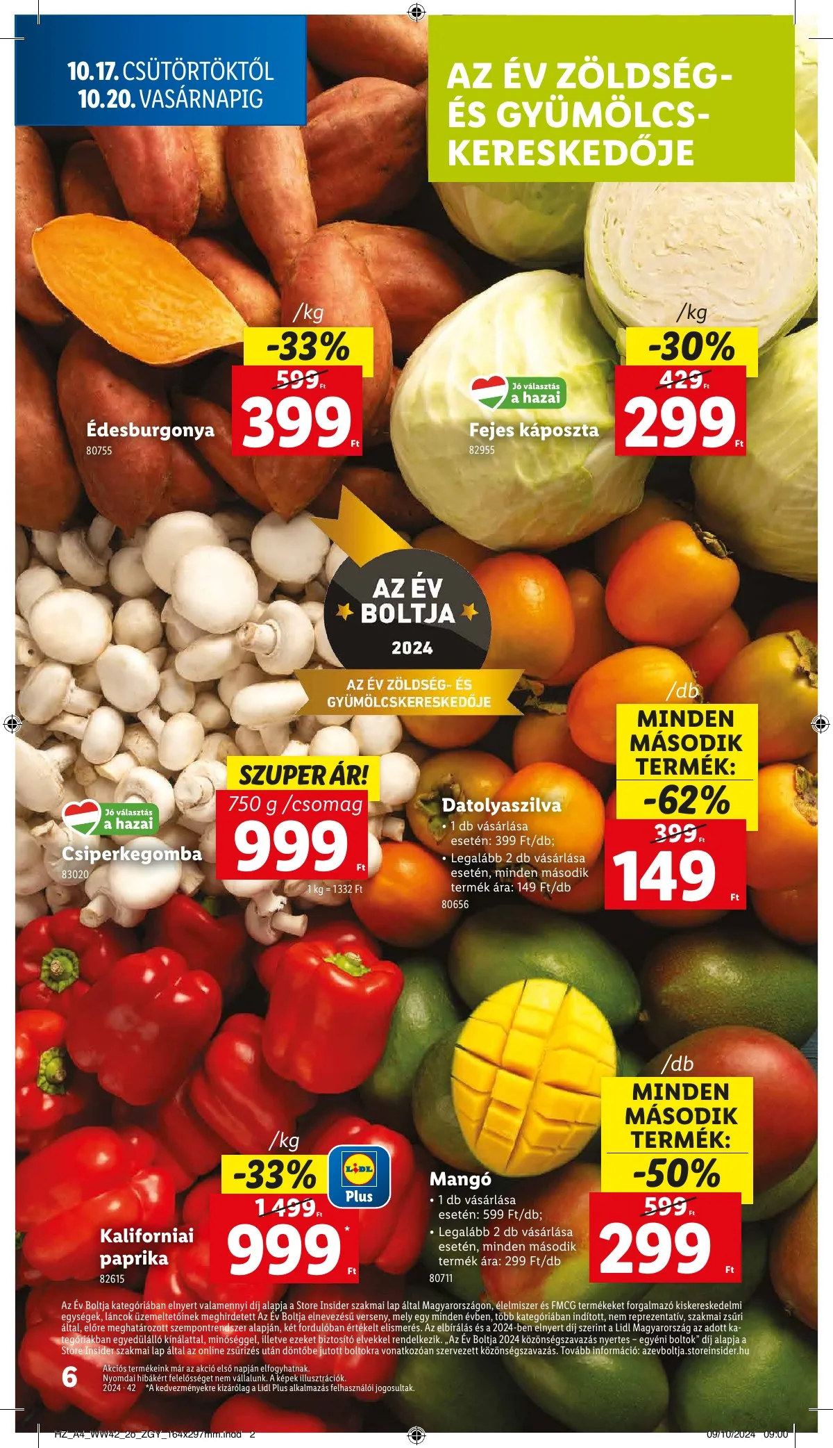 Lidl akciós újság 10.17–10.22 – 6. oldal