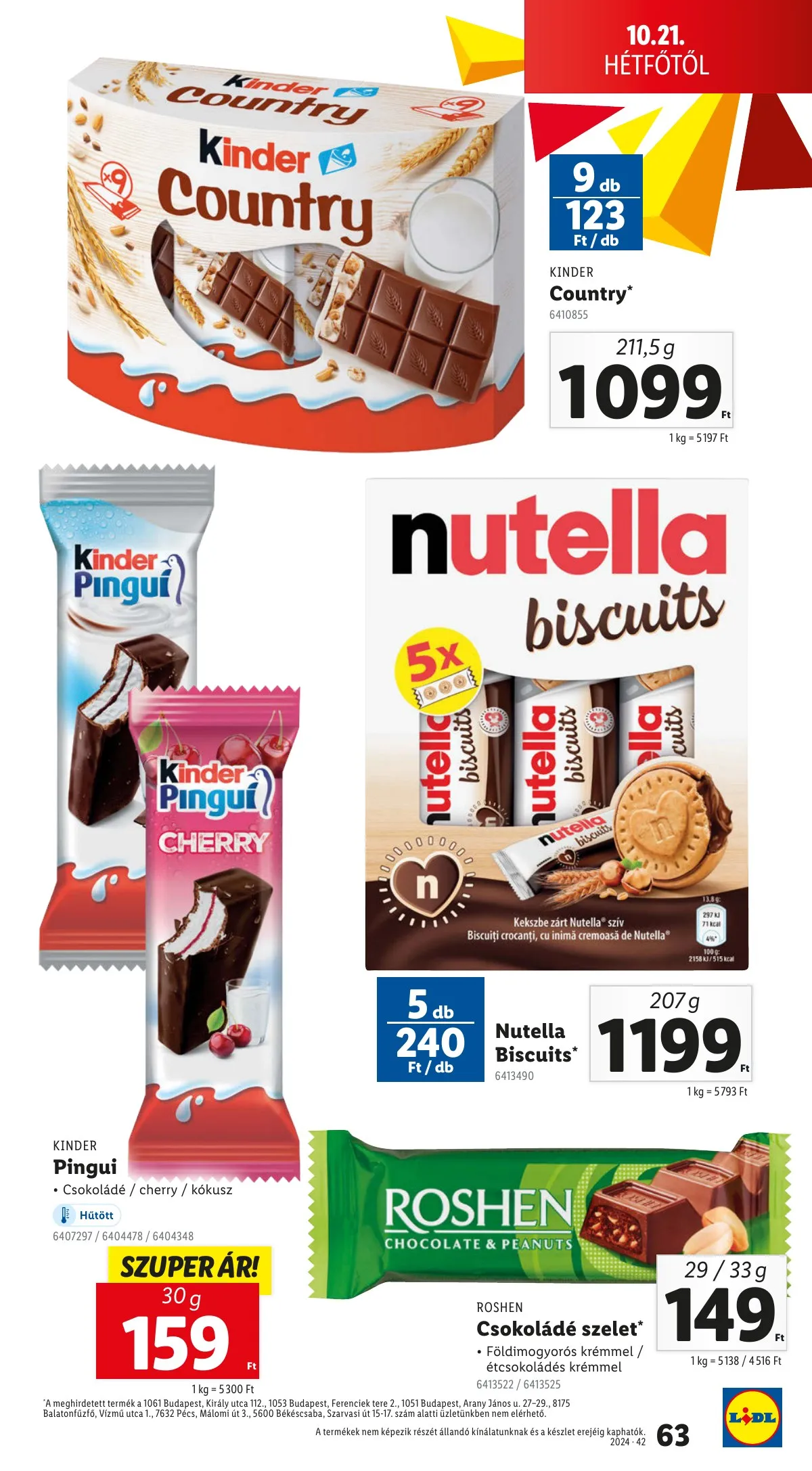 Lidl akciós újság 10.17–10.22 – 63. oldal