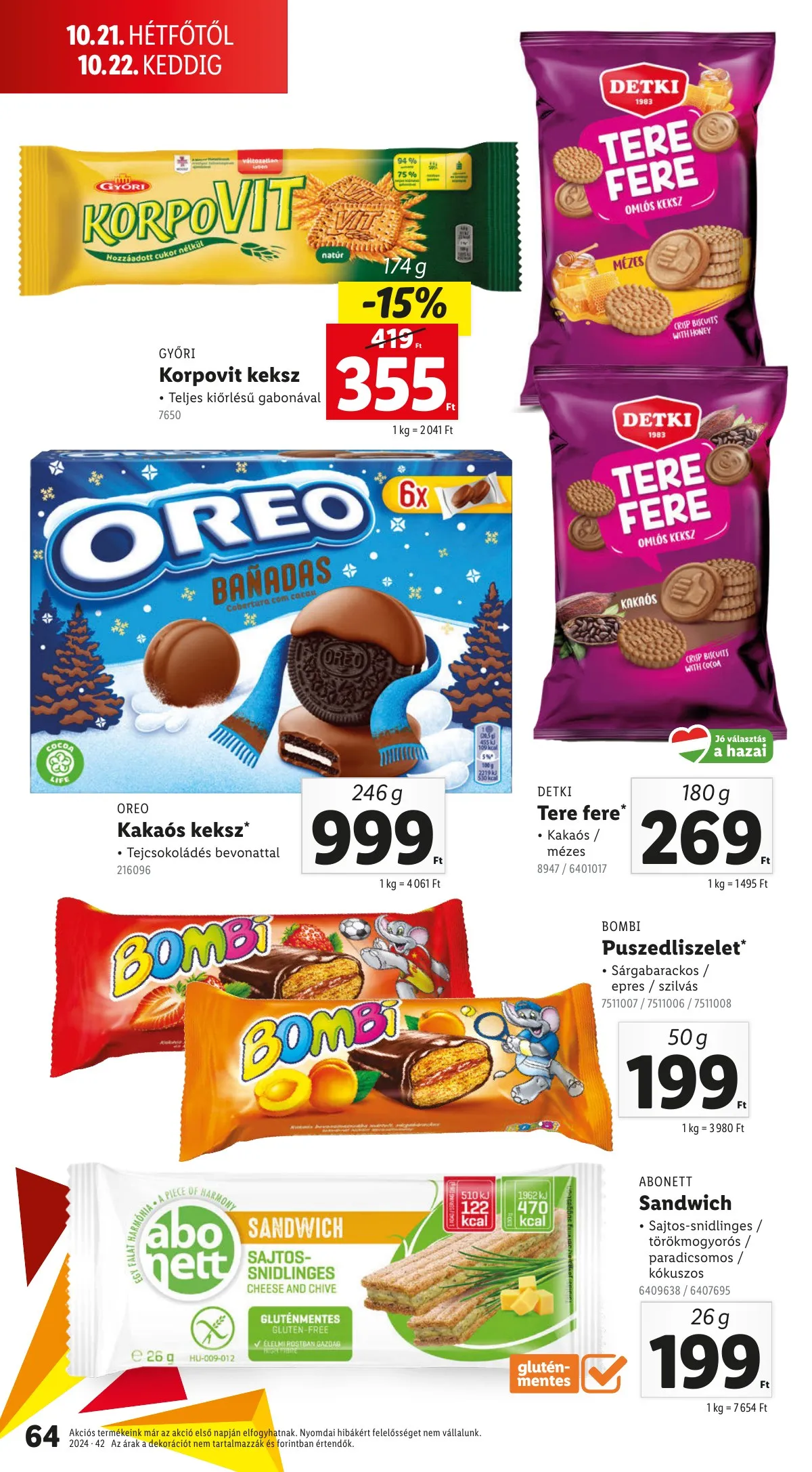 Lidl akciós újság 10.17–10.22 – 64. oldal