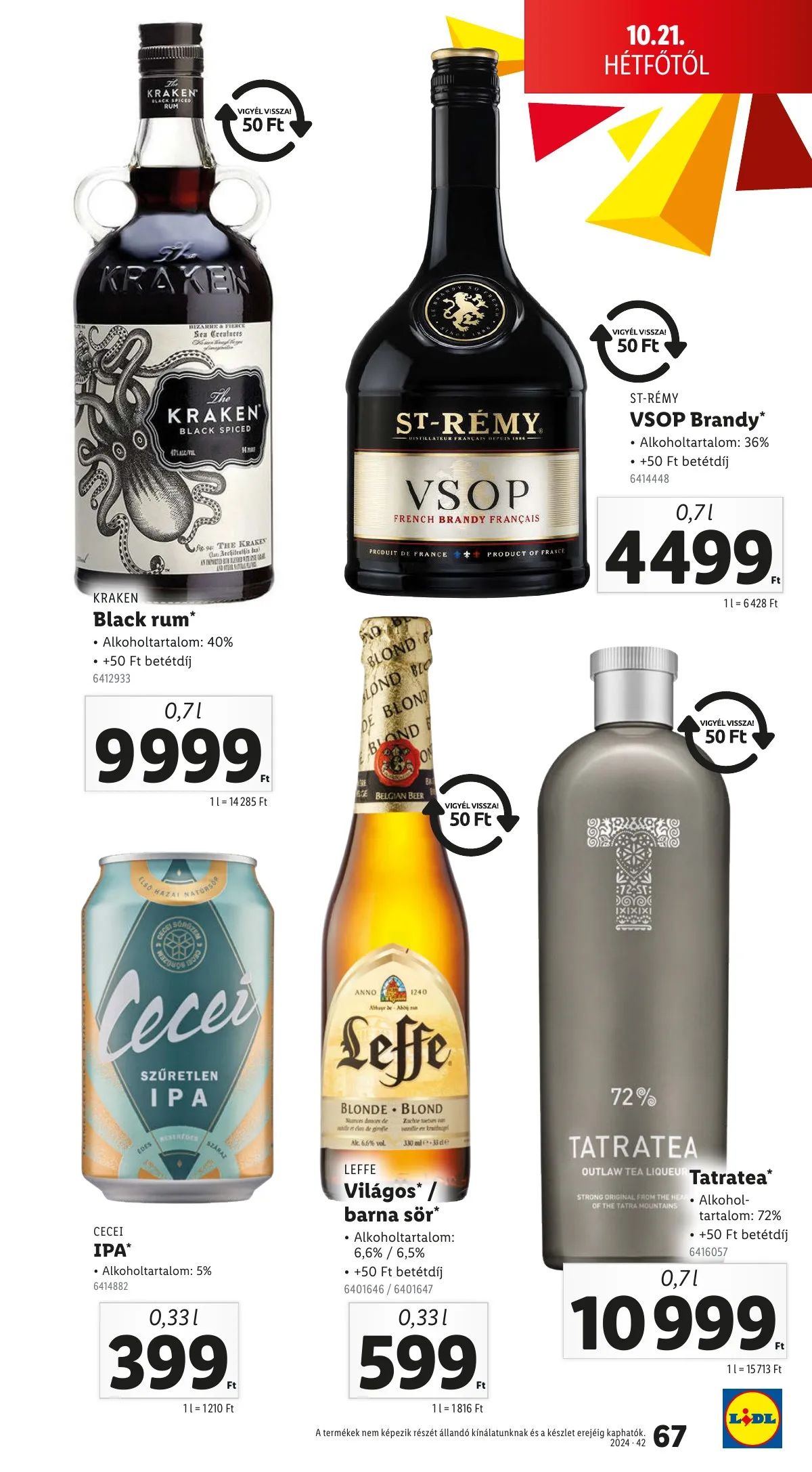 Lidl akciós újság 10.17–10.22 – 67. oldal