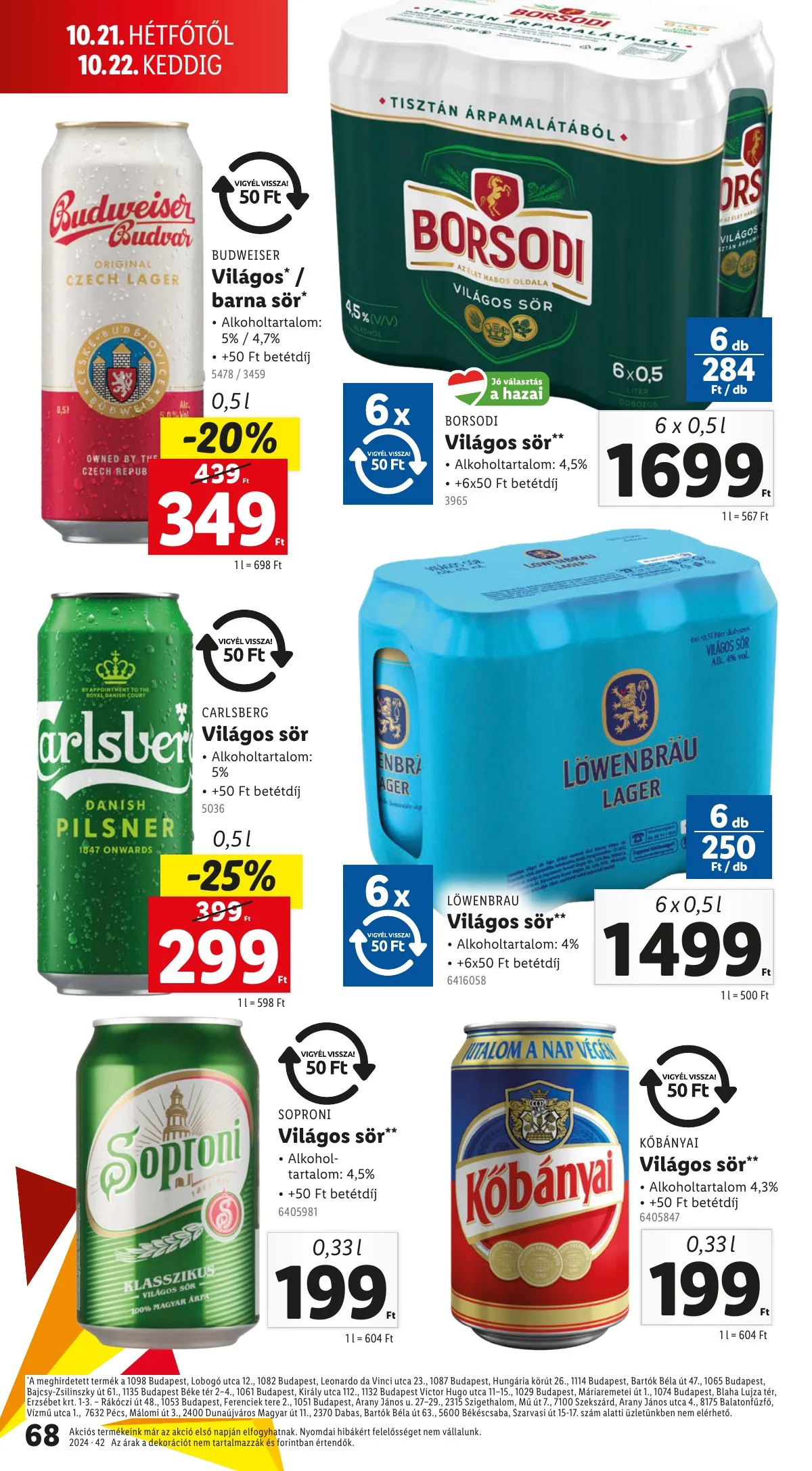 Lidl akciós újság 10.17–10.22 – 68. oldal